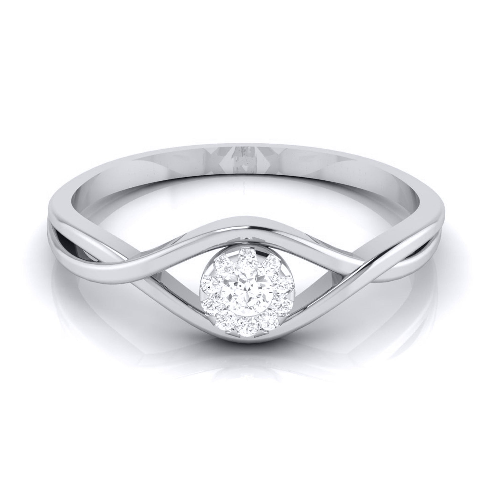 Augen  lab grown diamond ring sleek ring Fiona Diamonds