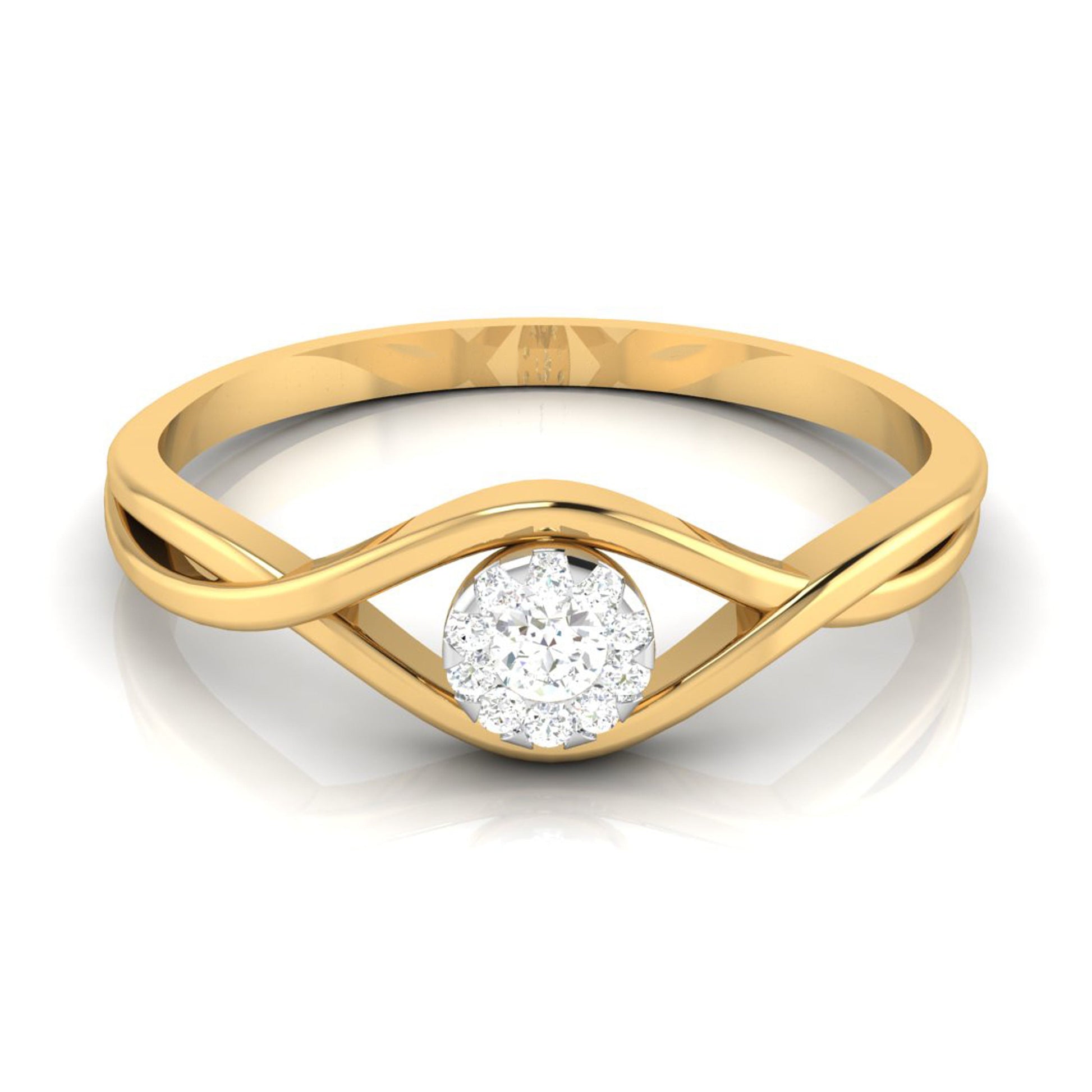 Augen  lab grown diamond ring sleek ring Fiona Diamonds