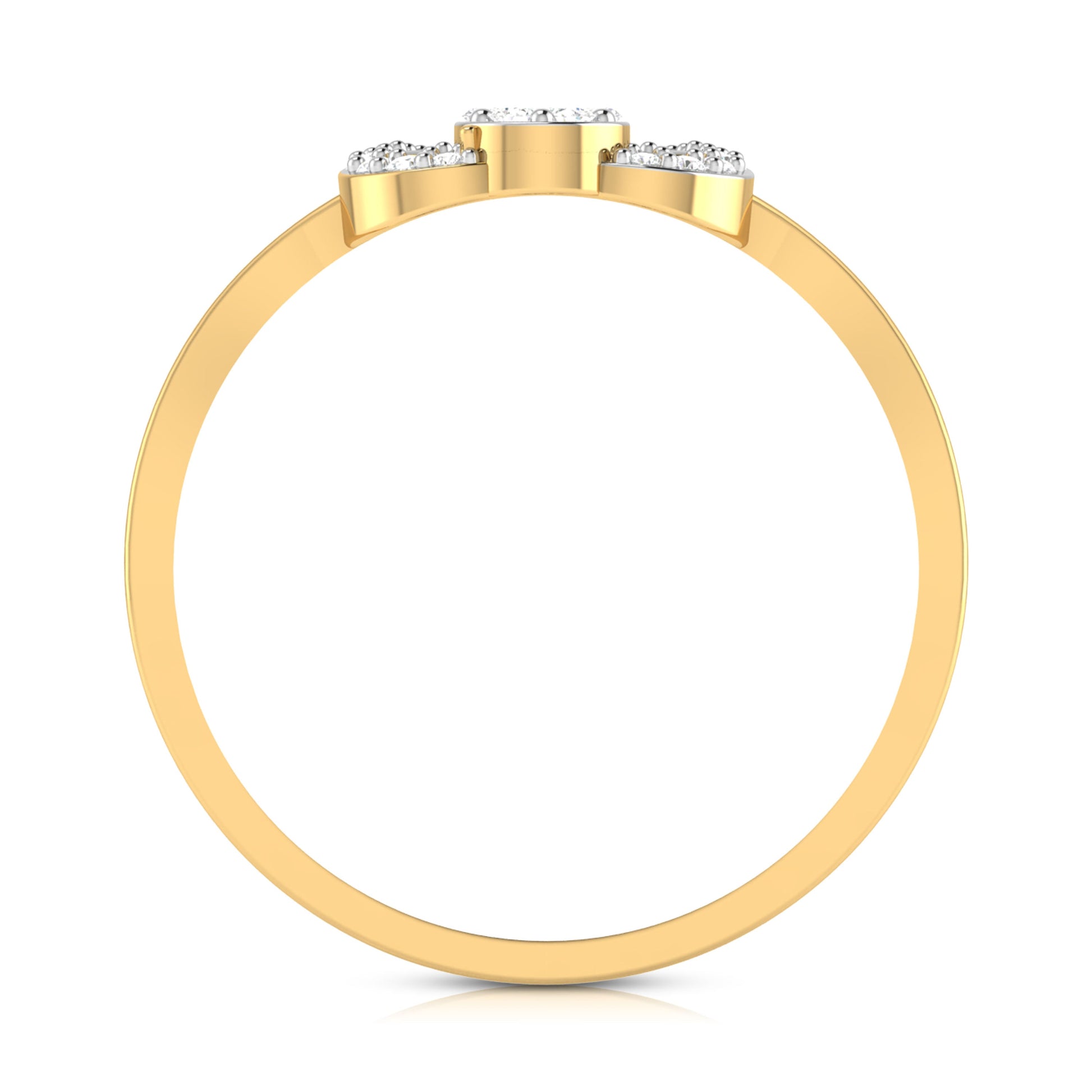 Shaded lab grown diamond ring unique ring design Fiona Diamonds