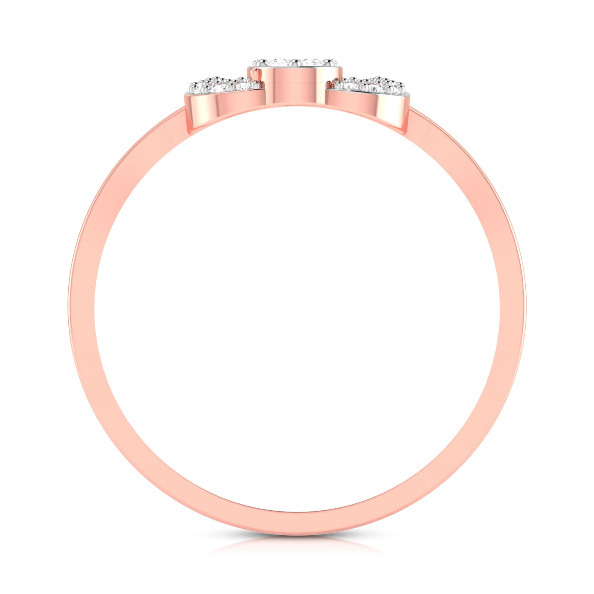 Shaded lab grown diamond ring unique ring design Fiona Diamonds