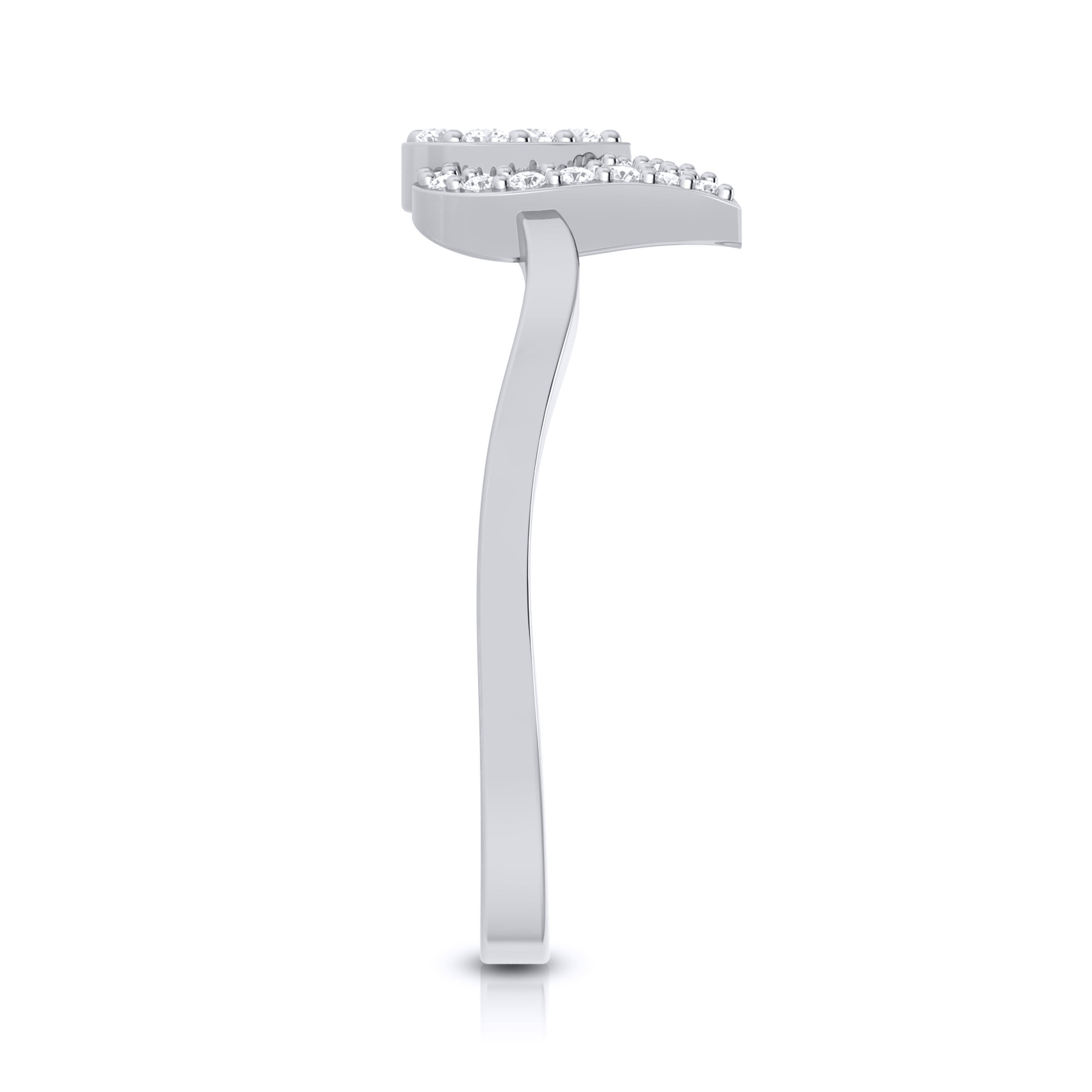 Shaded lab grown diamond ring unique ring design Fiona Diamonds