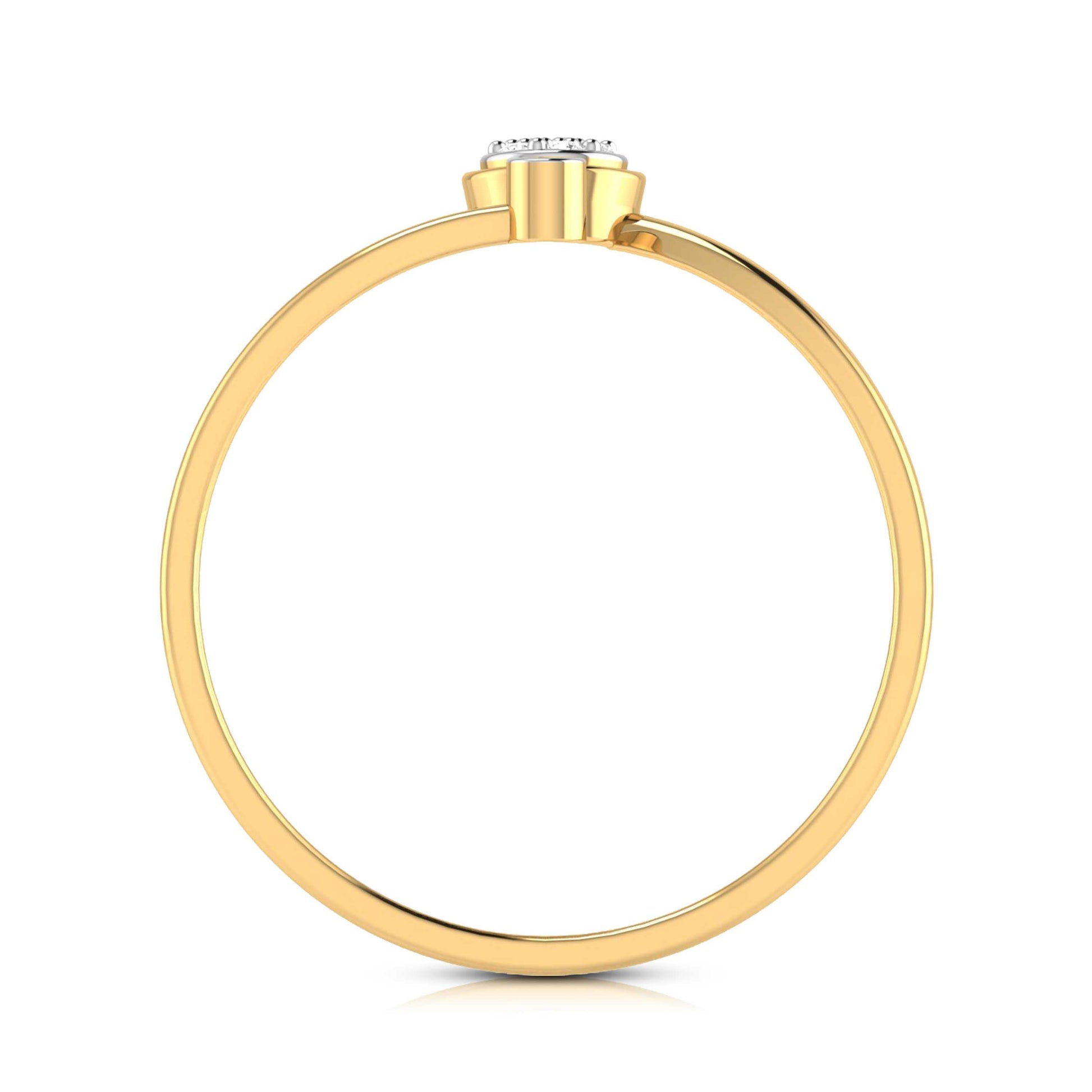Simplistic lab grown diamond ring simple round ring design Fiona Diamonds