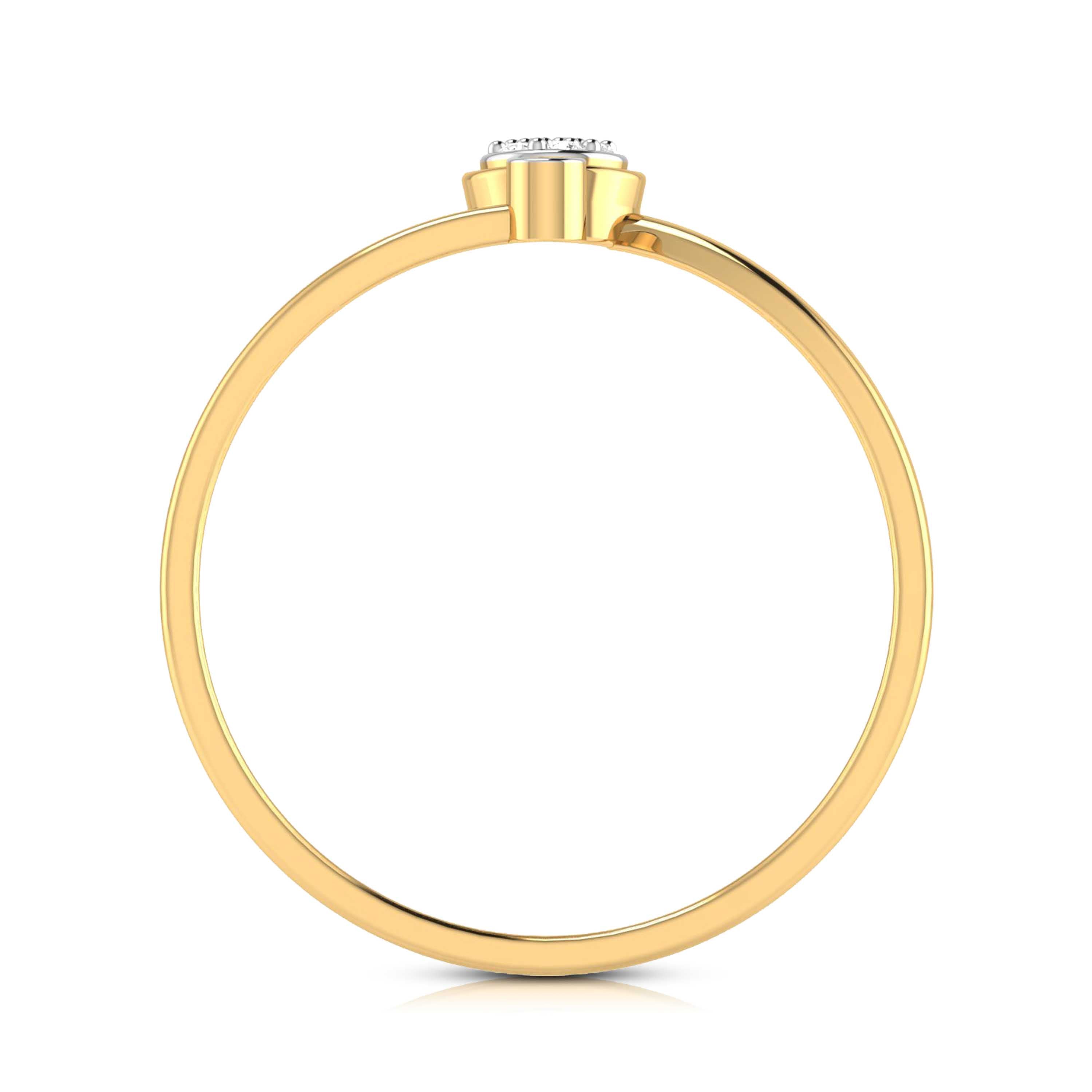 Simplistic lab grown diamond ring simple round ring design Fiona Diamonds