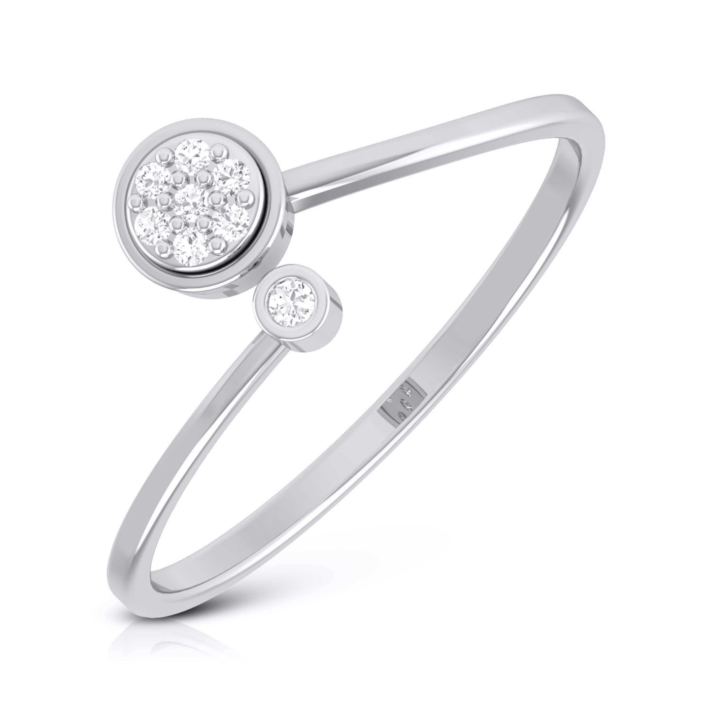 Load image into Gallery viewer, Simplistic lab grown diamond ring simple round ring design Fiona Diamonds

