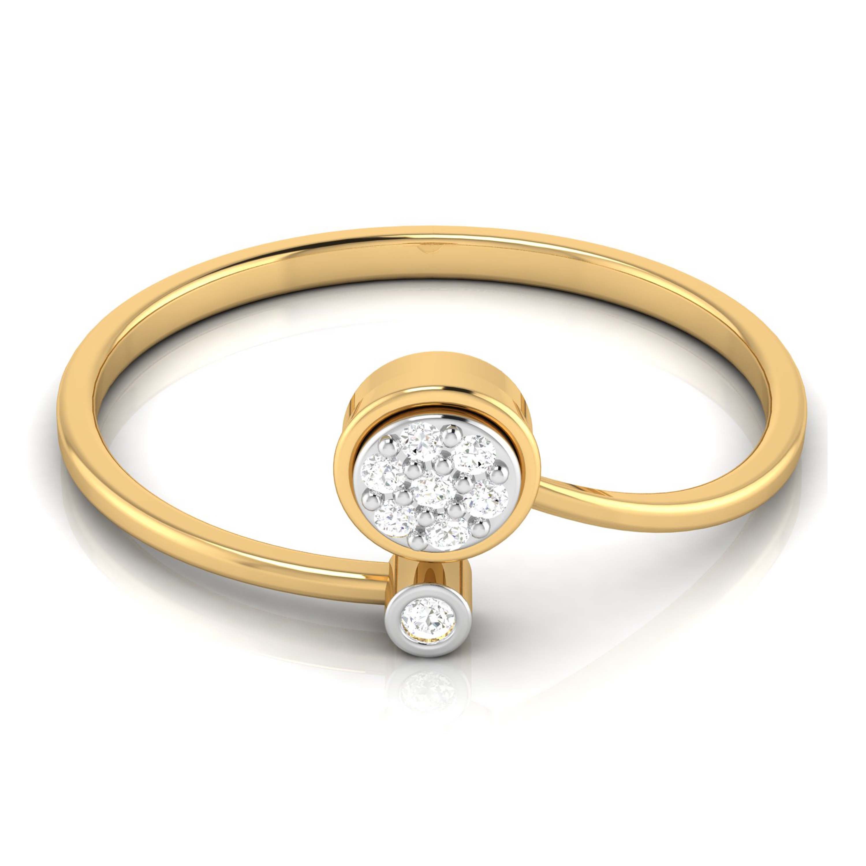 Simplistic lab grown diamond ring simple round ring design Fiona Diamonds