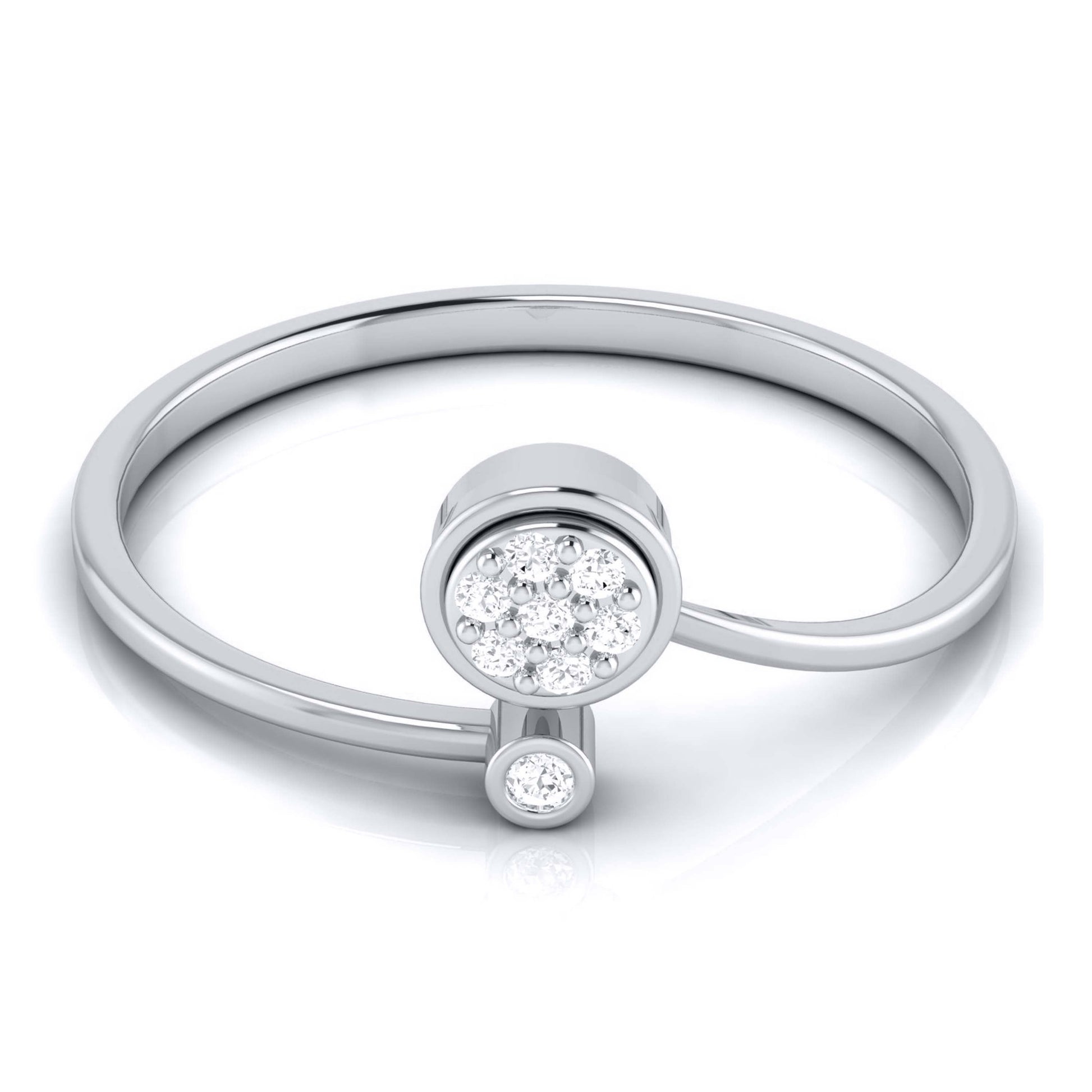 Simplistic lab grown diamond ring simple round ring design Fiona Diamonds