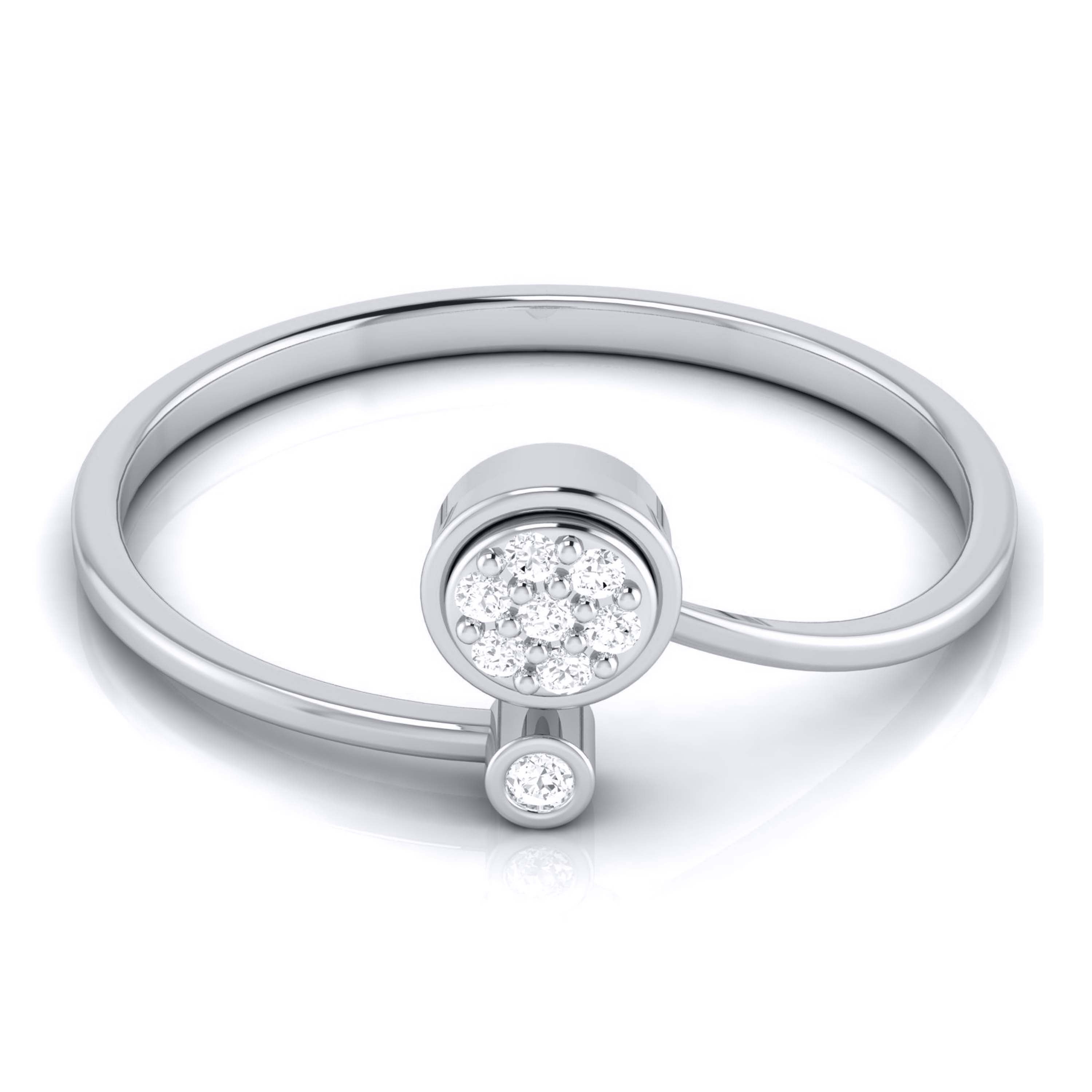 Simplistic lab grown diamond ring simple round ring design Fiona Diamonds