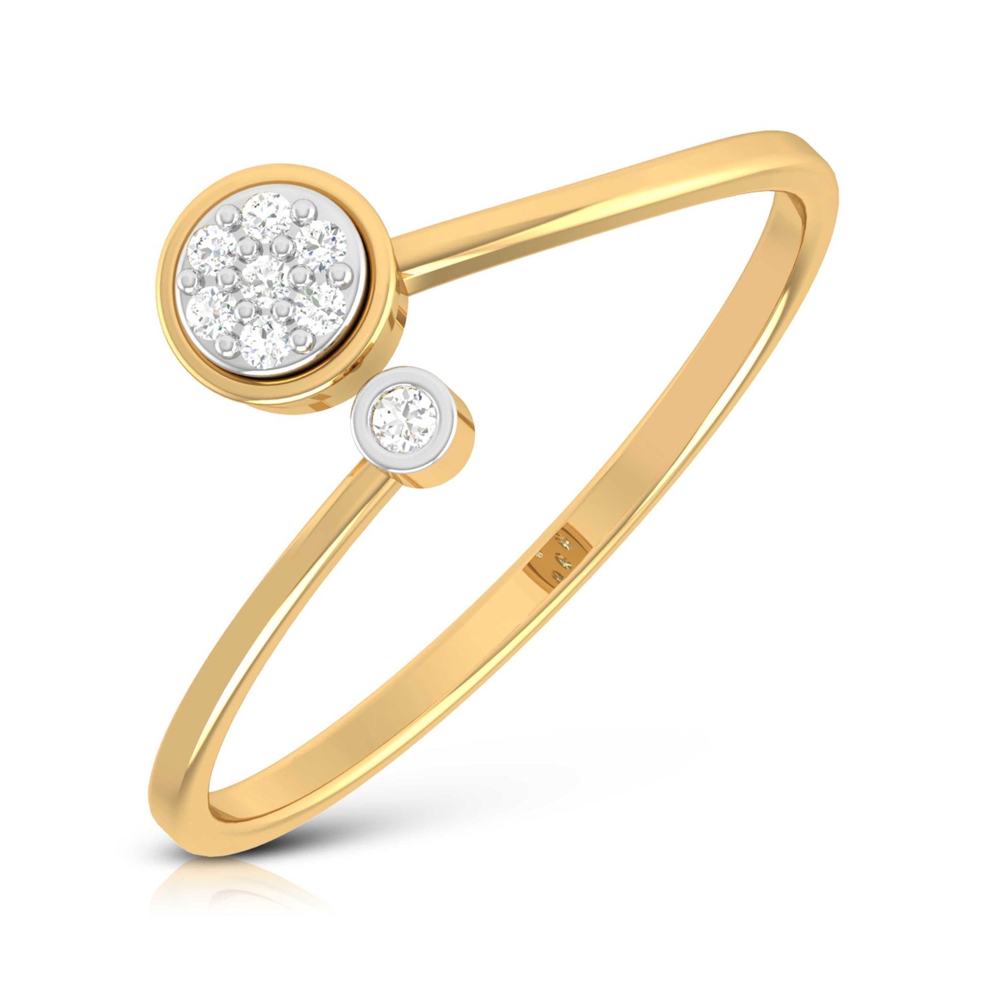 Simplistic lab grown diamond ring simple round ring design Fiona Diamonds