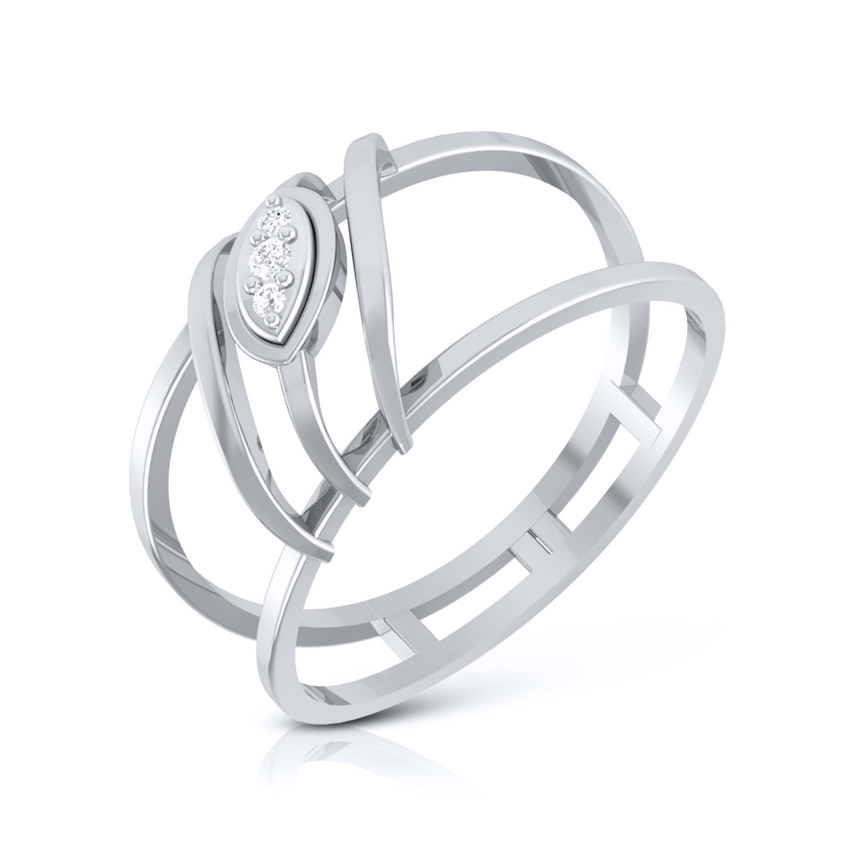 Nish lab grown diamond ring simple round ring design Fiona Diamonds