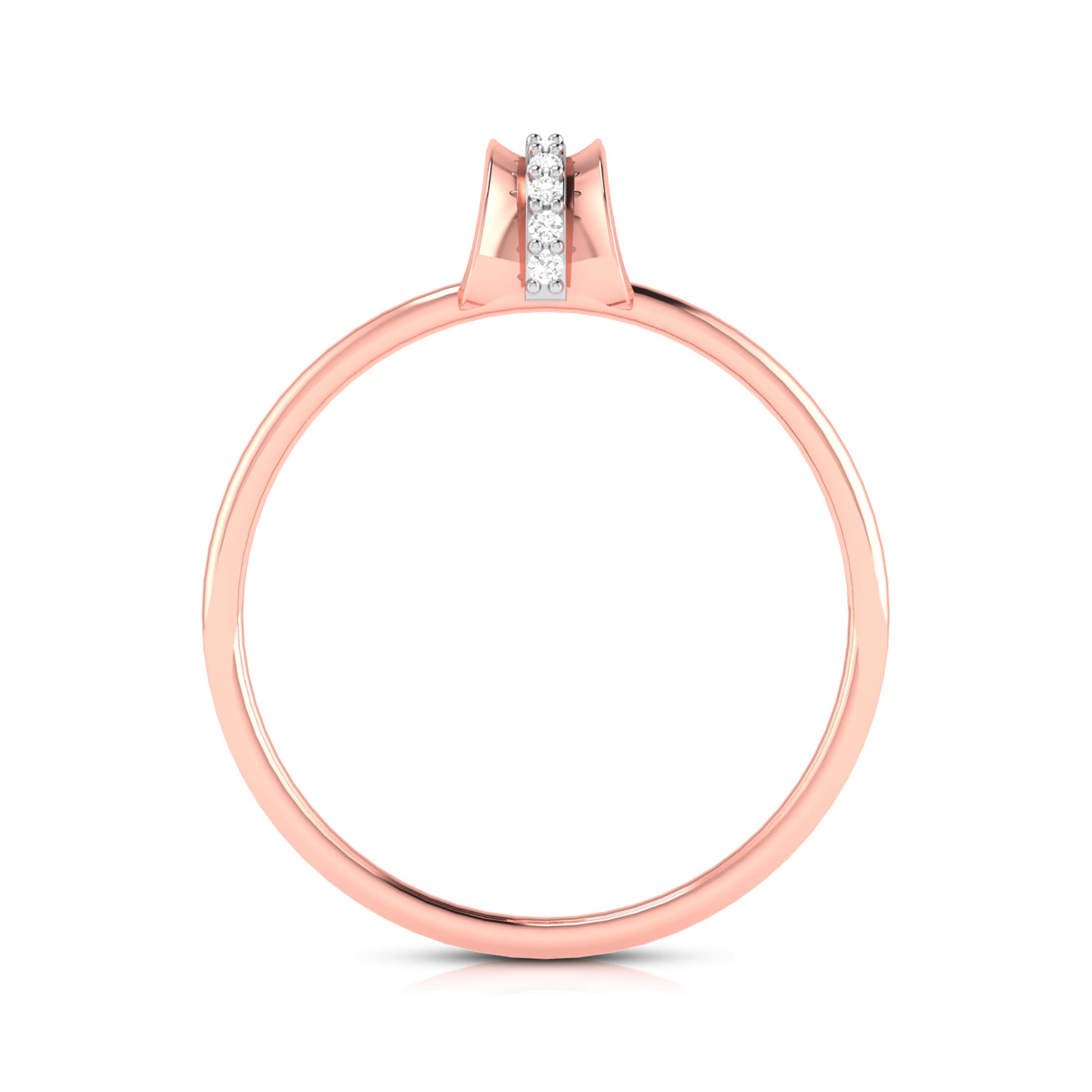 Linear lab grown diamond ring sleek ring Fiona Diamonds
