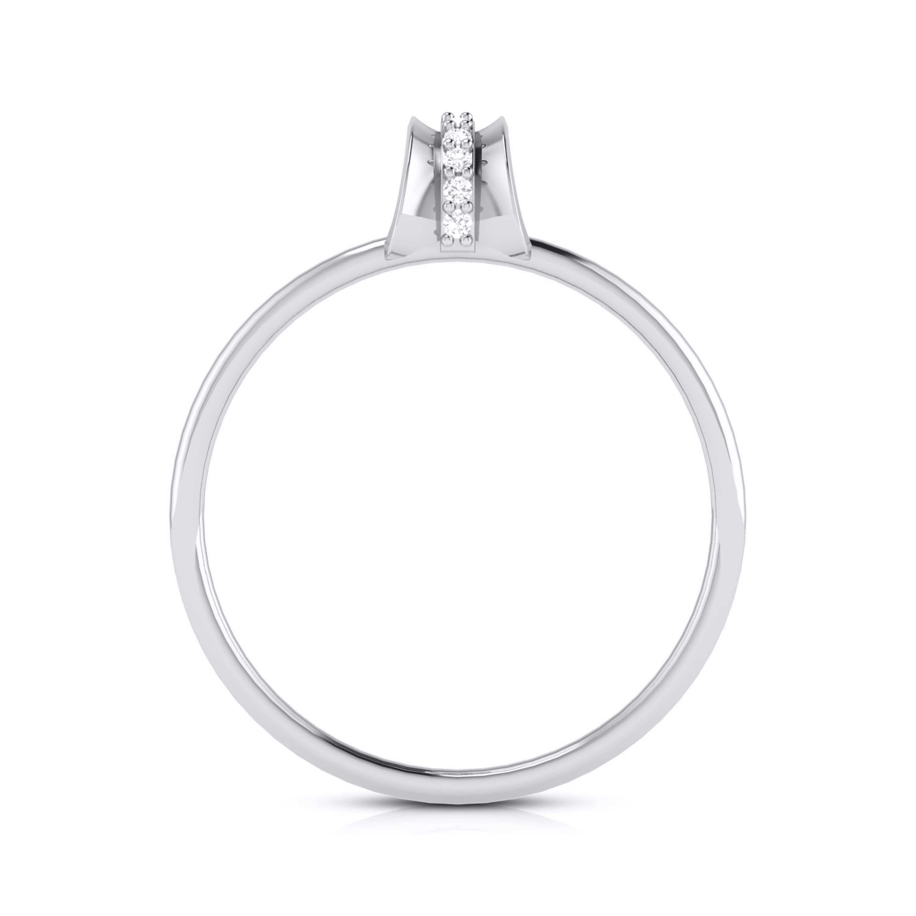 Linear lab grown diamond ring sleek ring Fiona Diamonds