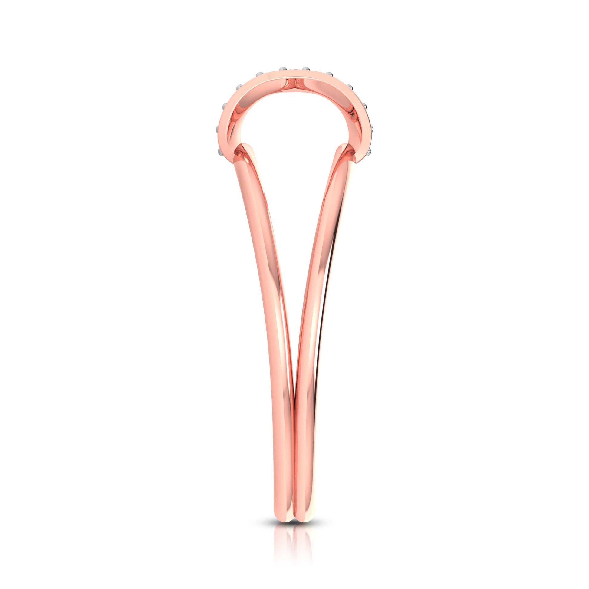 Linear lab grown diamond ring sleek ring Fiona Diamonds