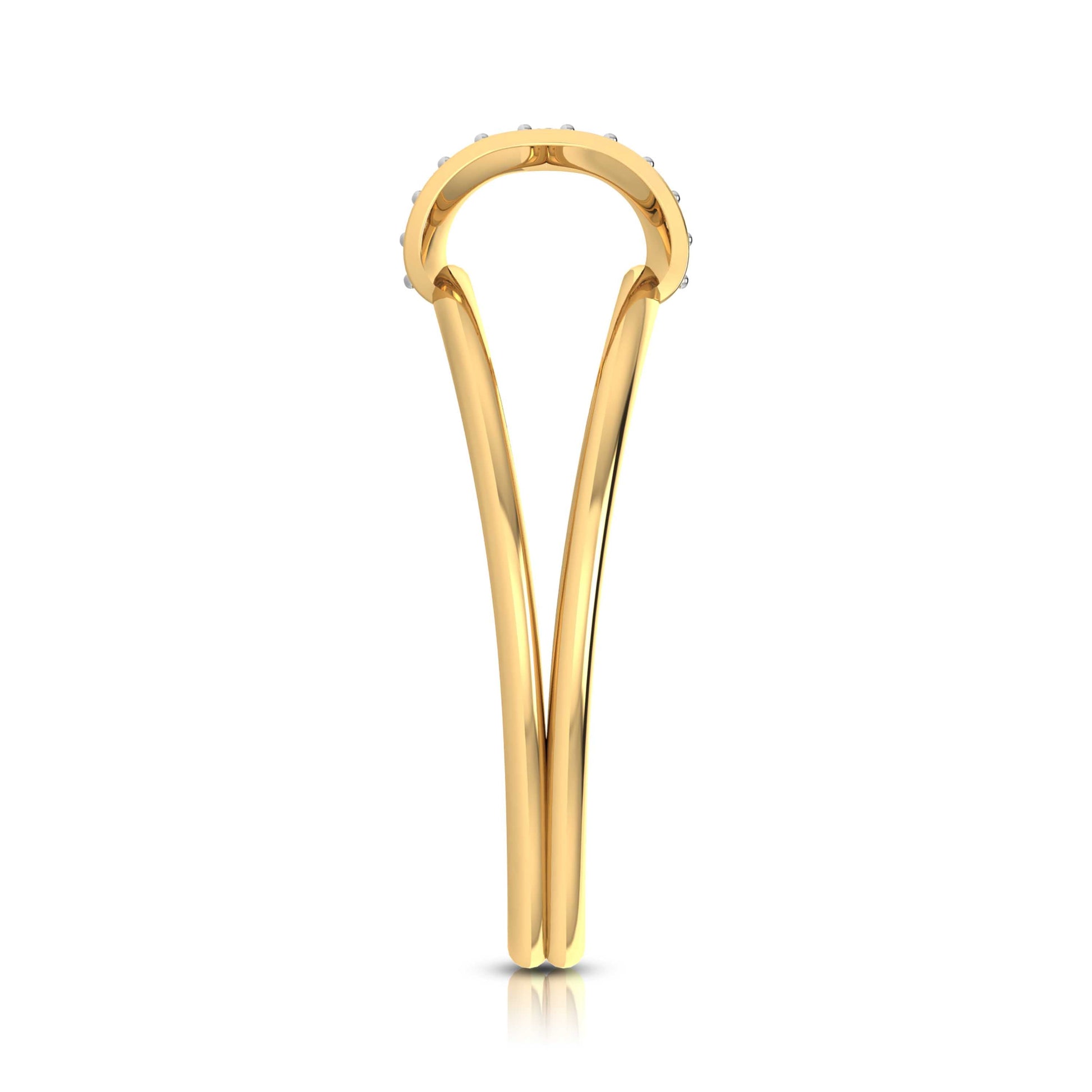 Linear lab grown diamond ring sleek ring Fiona Diamonds