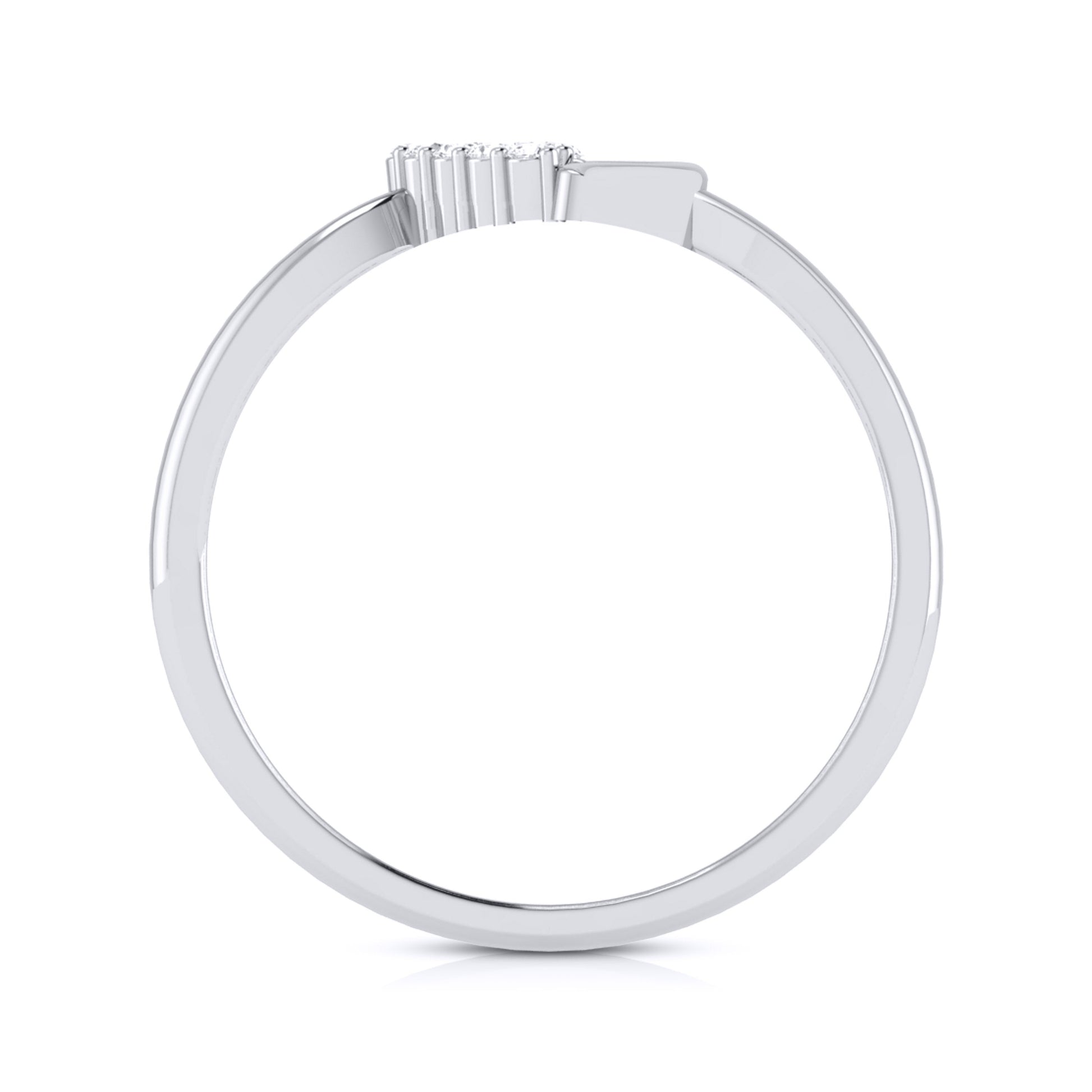 Fraction lab grown diamond ring sleek ring Fiona Diamonds