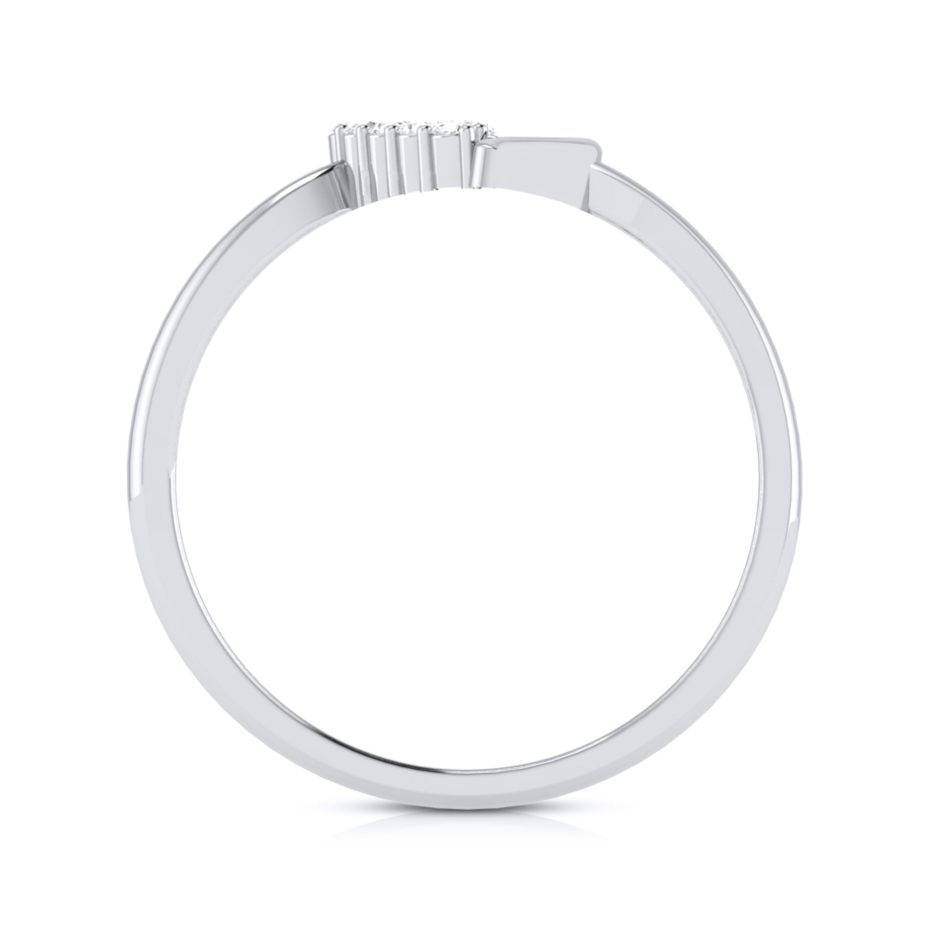 Fraction lab grown diamond ring sleek ring Fiona Diamonds