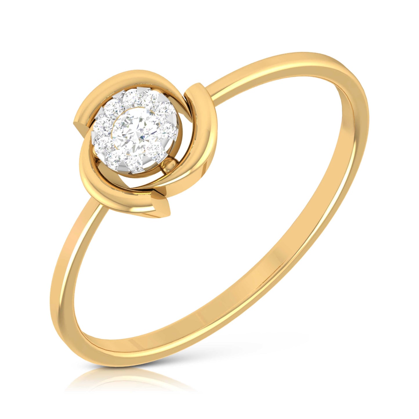 Load image into Gallery viewer, Aggregate lab grown diamond ring trendy ring design Fiona Diamonds

