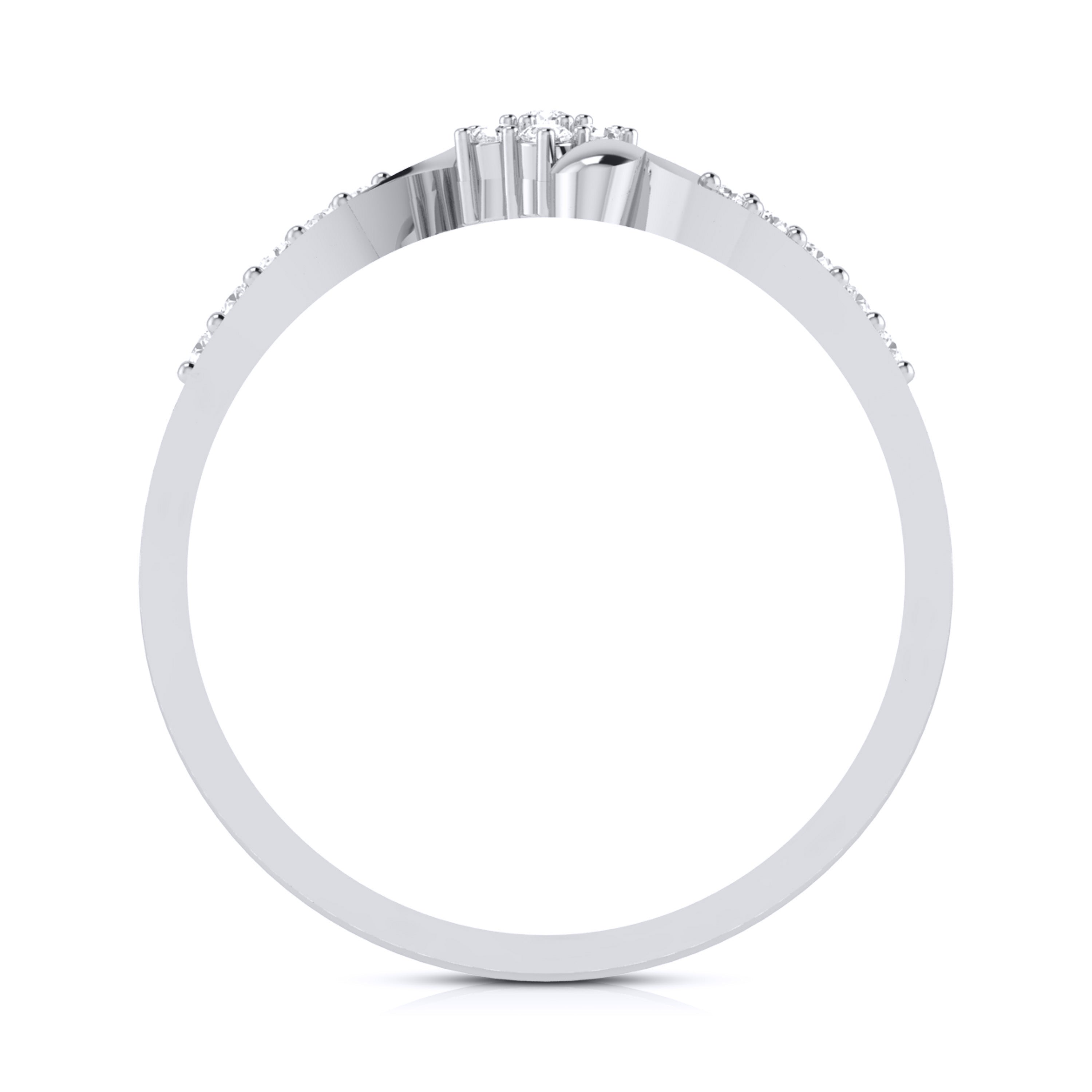High lab grown diamond ring simple round ring design Fiona Diamonds