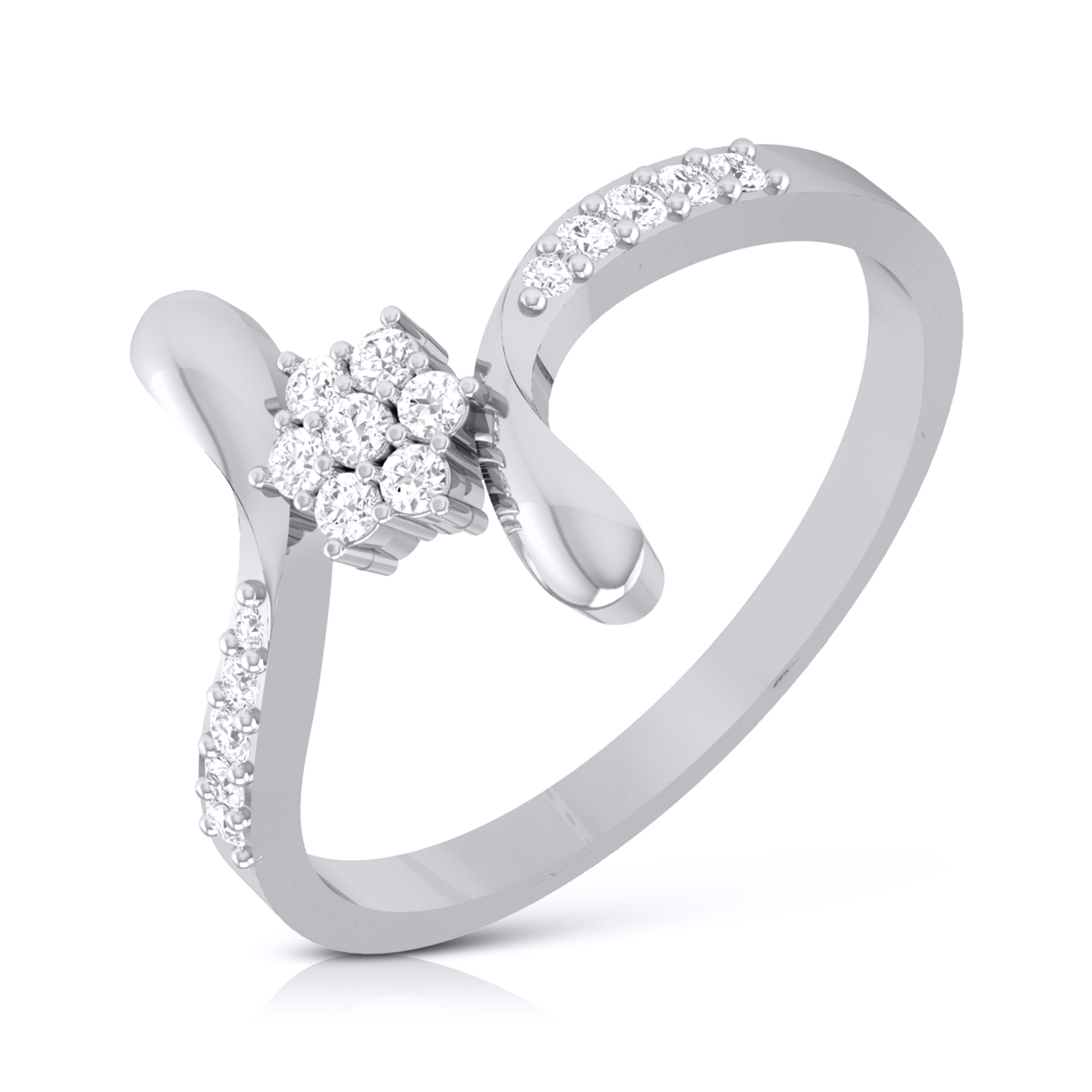 High lab grown diamond ring simple round ring design Fiona Diamonds
