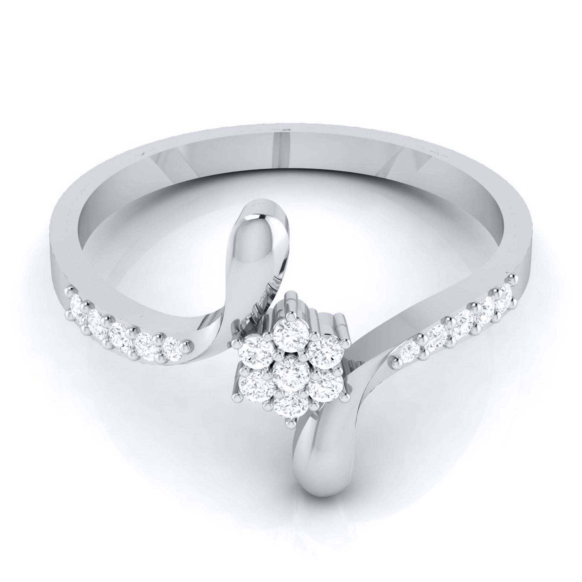 High lab grown diamond ring simple round ring design Fiona Diamonds
