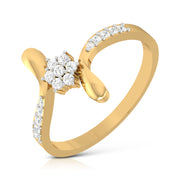 High lab grown diamond ring simple round ring design Fiona Diamonds
