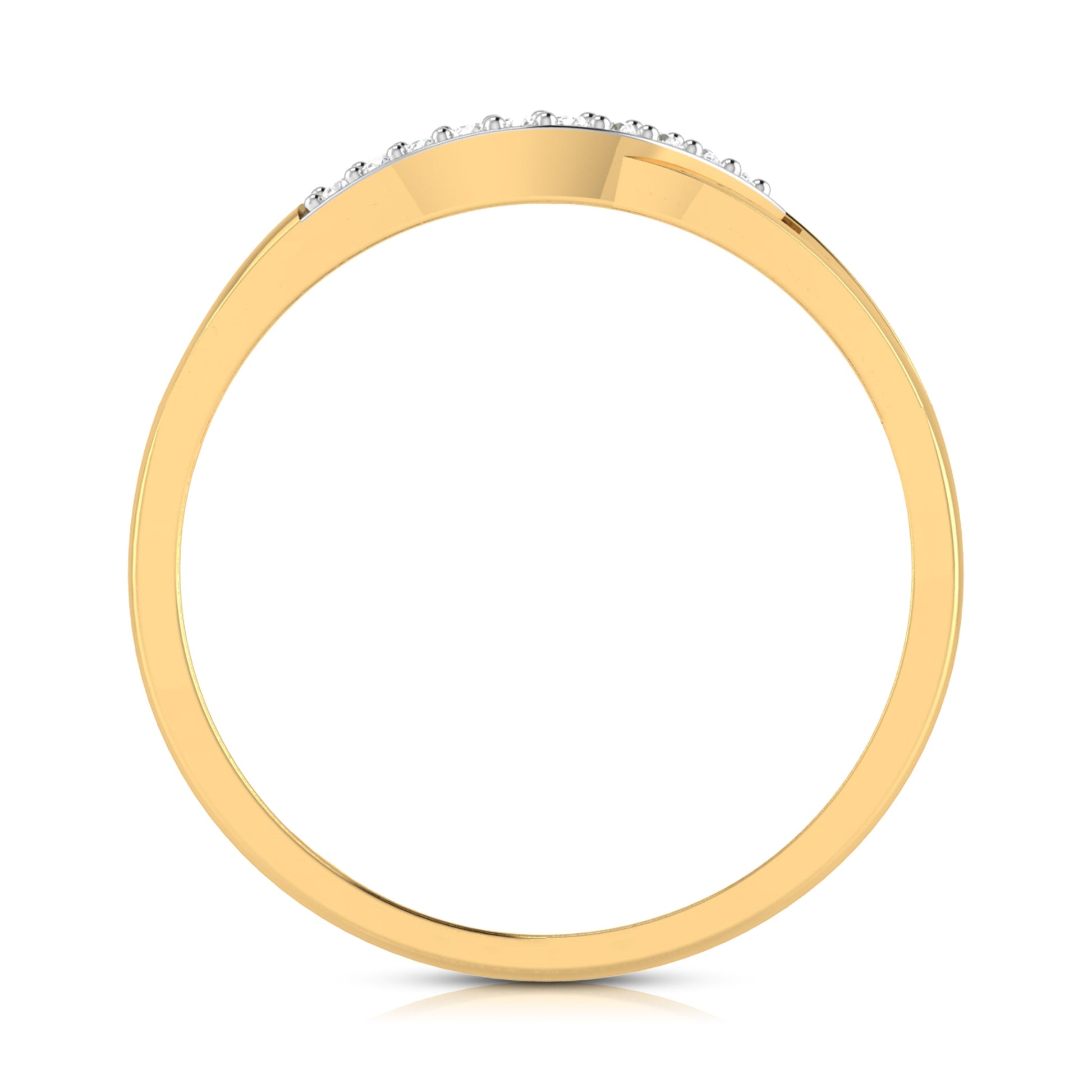 Convolute lab grown diamond ring unique ring design Fiona Diamonds