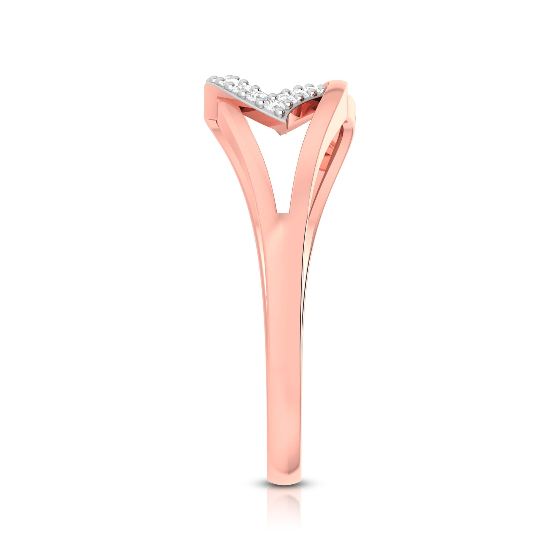 Convolute lab grown diamond ring unique ring design Fiona Diamonds