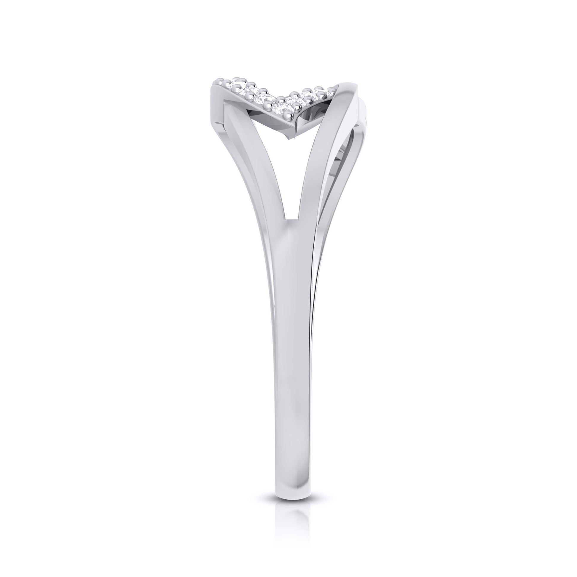 Convolute lab grown diamond ring unique ring design Fiona Diamonds