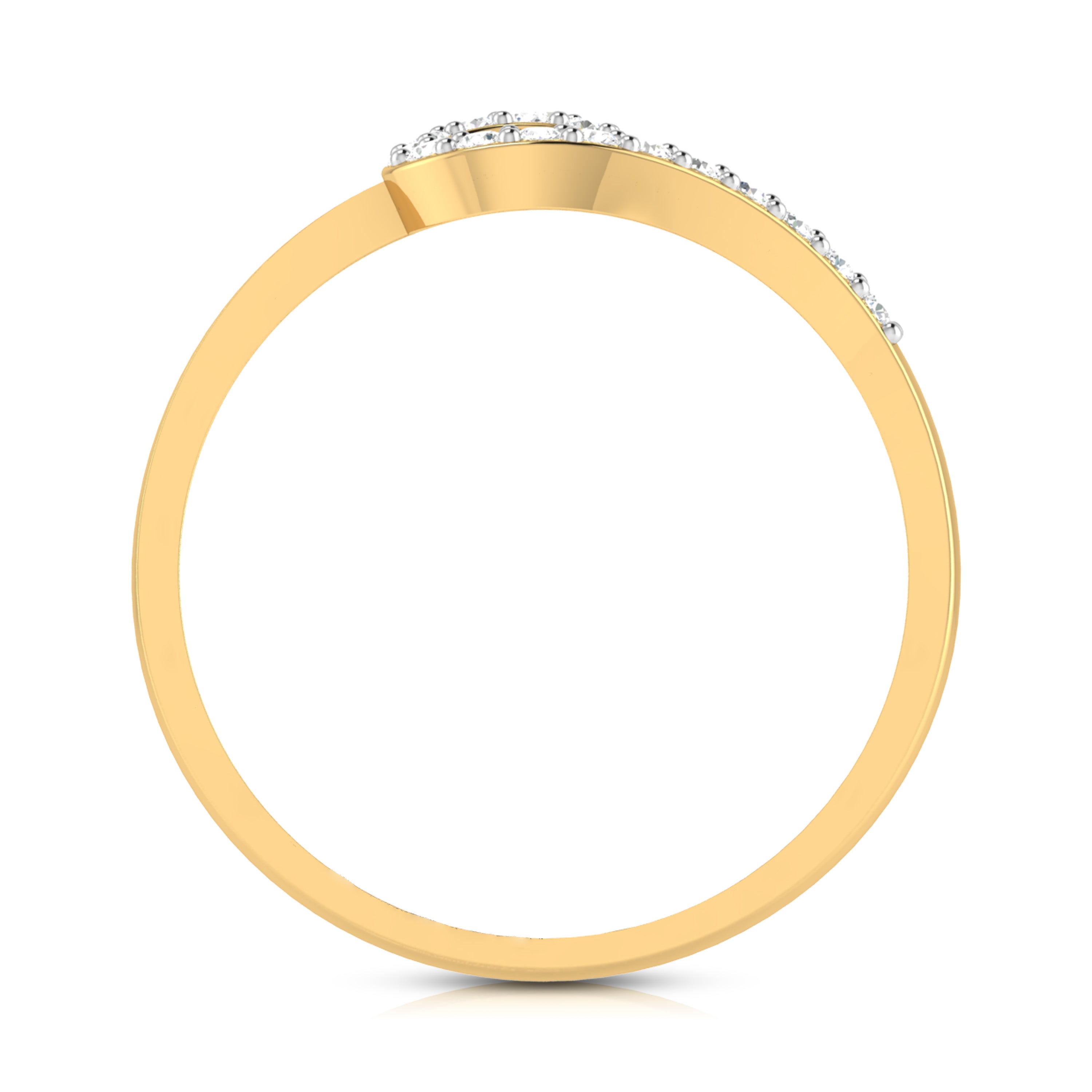 Needle lab grown diamond ring unique ring design Fiona Diamonds