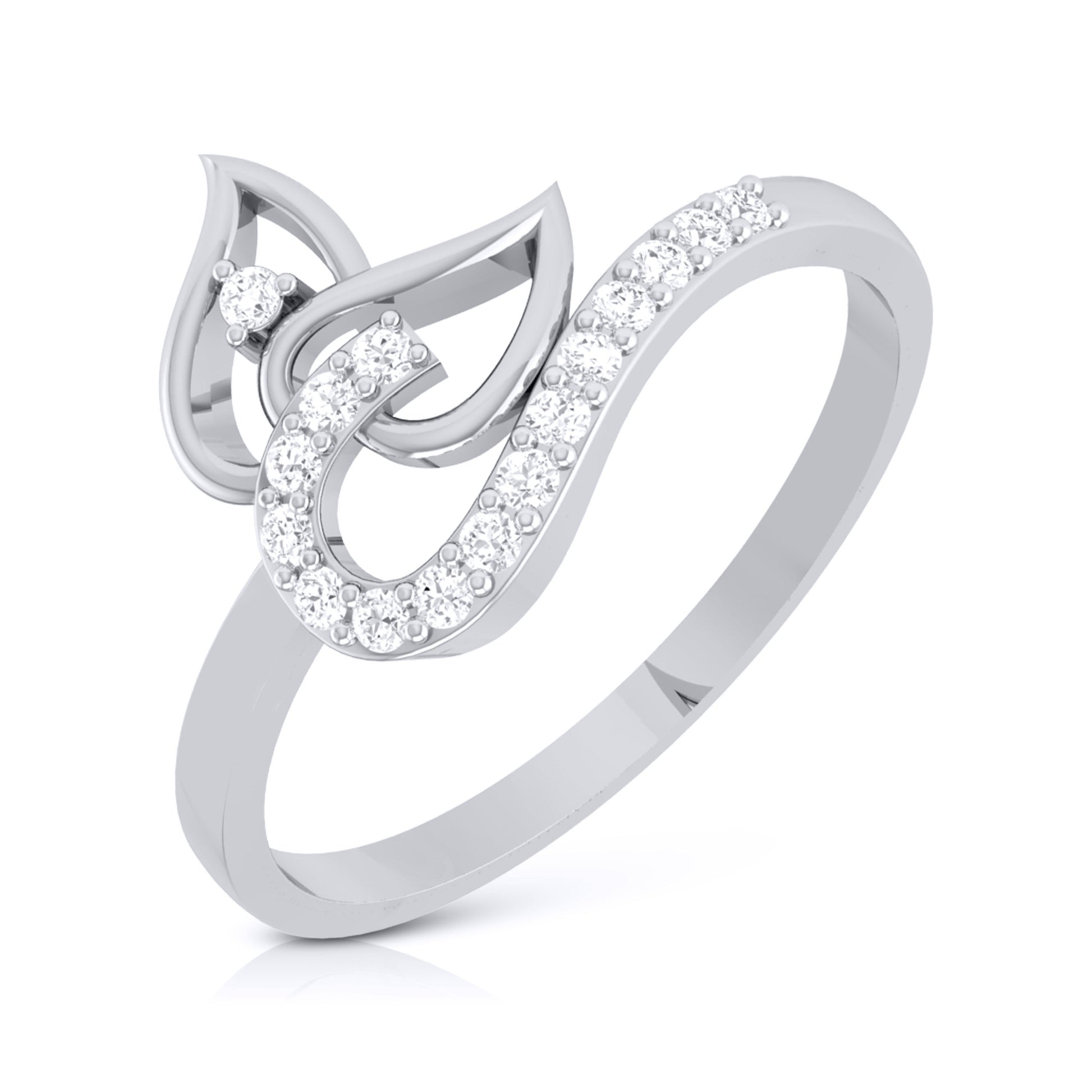 Needle lab grown diamond ring unique ring design Fiona Diamonds