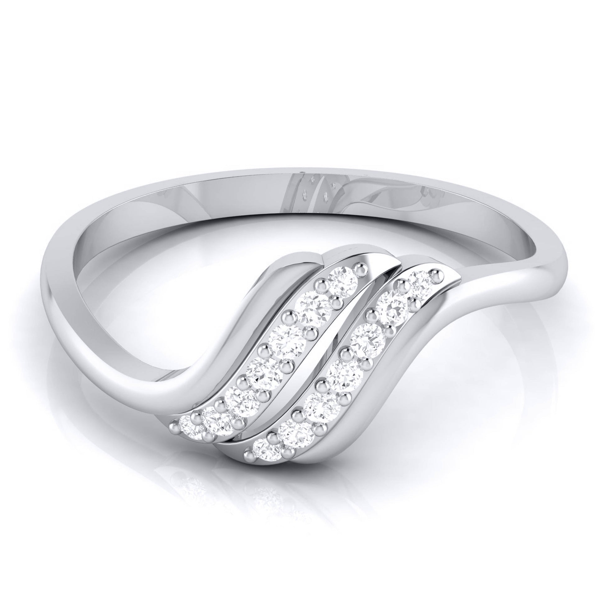 Olas lab grown diamond ring simple round ring design Fiona Diamonds