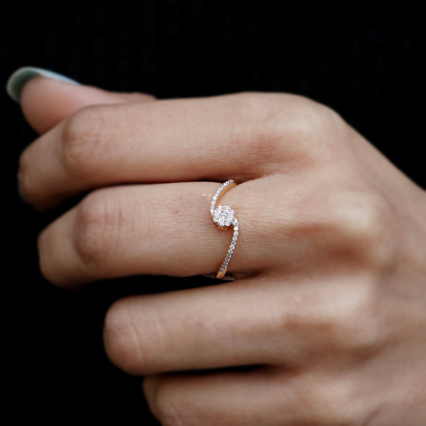 Echinacea Lab Grown Diamond Ring - Fiona Diamonds - Fiona Diamonds