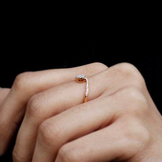 Echinacea Lab Grown Diamond Ring - Fiona Diamonds - Fiona Diamonds
