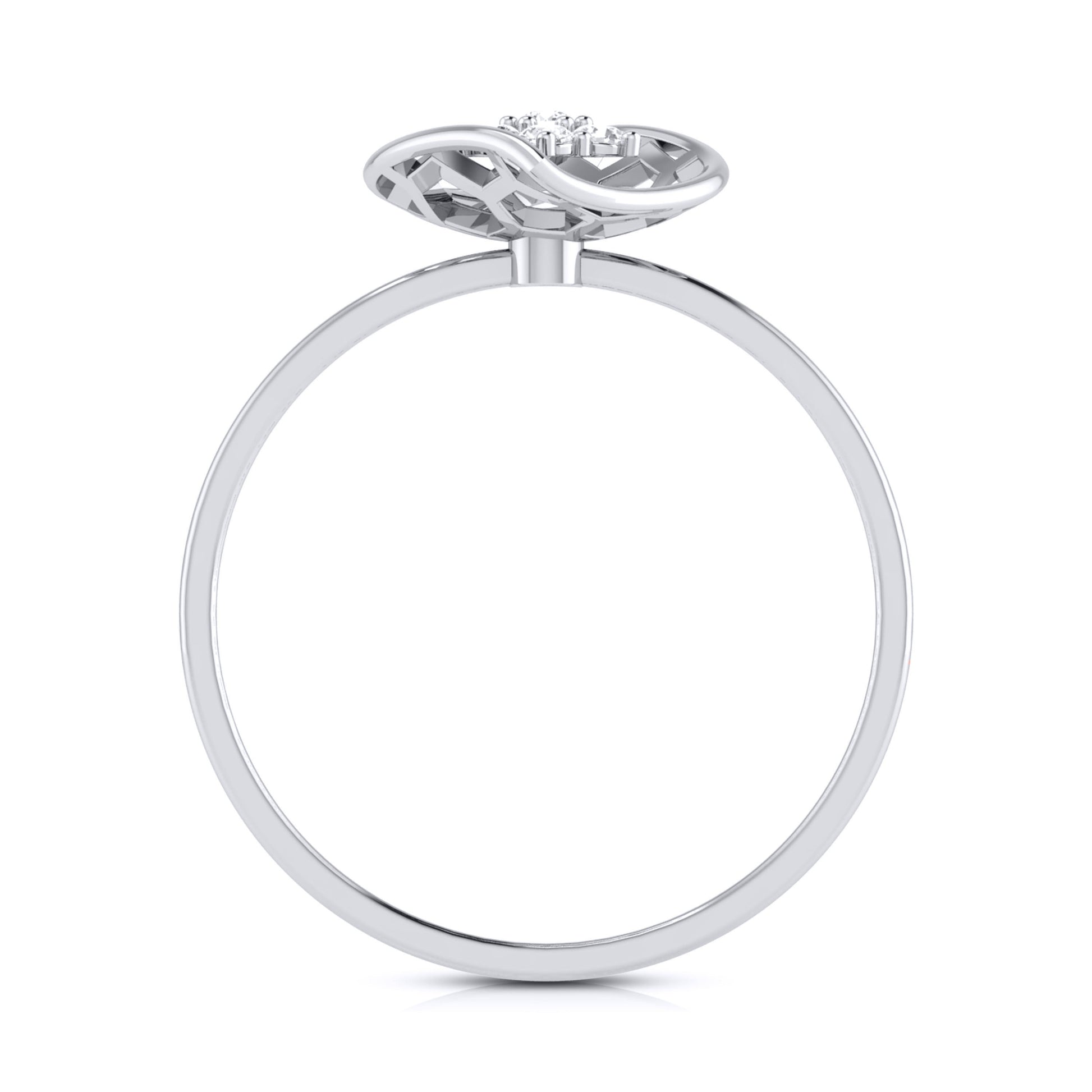 Marigold lab grown diamond ring unique ring design Fiona Diamonds