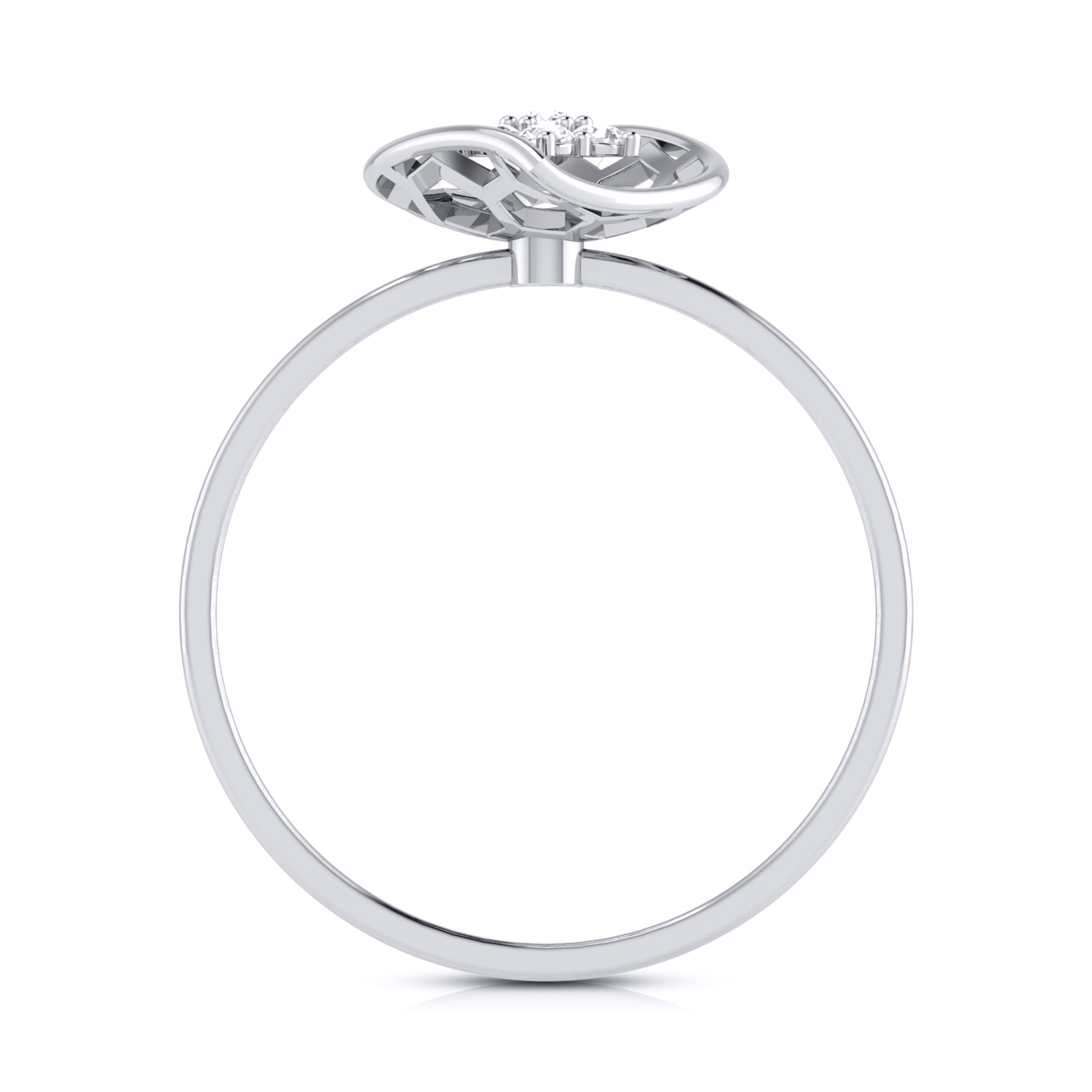 Marigold lab grown diamond ring unique ring design Fiona Diamonds