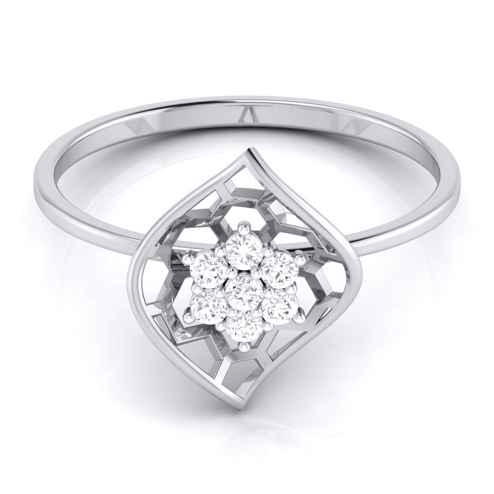 Marigold lab grown diamond ring unique ring design Fiona Diamonds