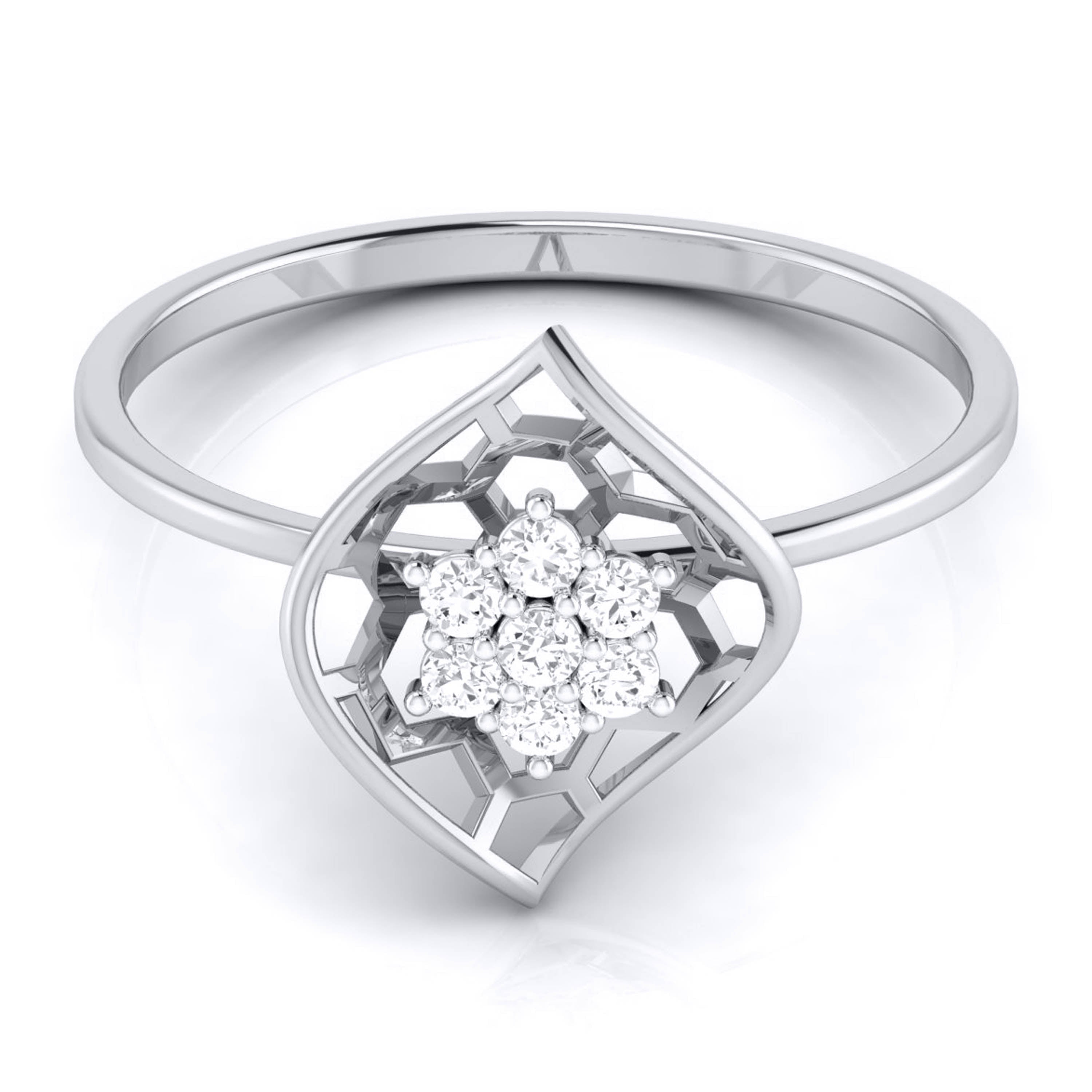 Marigold lab grown diamond ring unique ring design Fiona Diamonds
