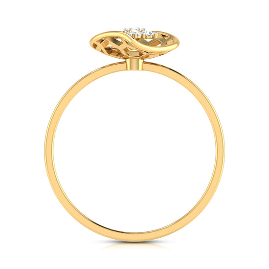 Marigold lab grown diamond ring unique ring design Fiona Diamonds