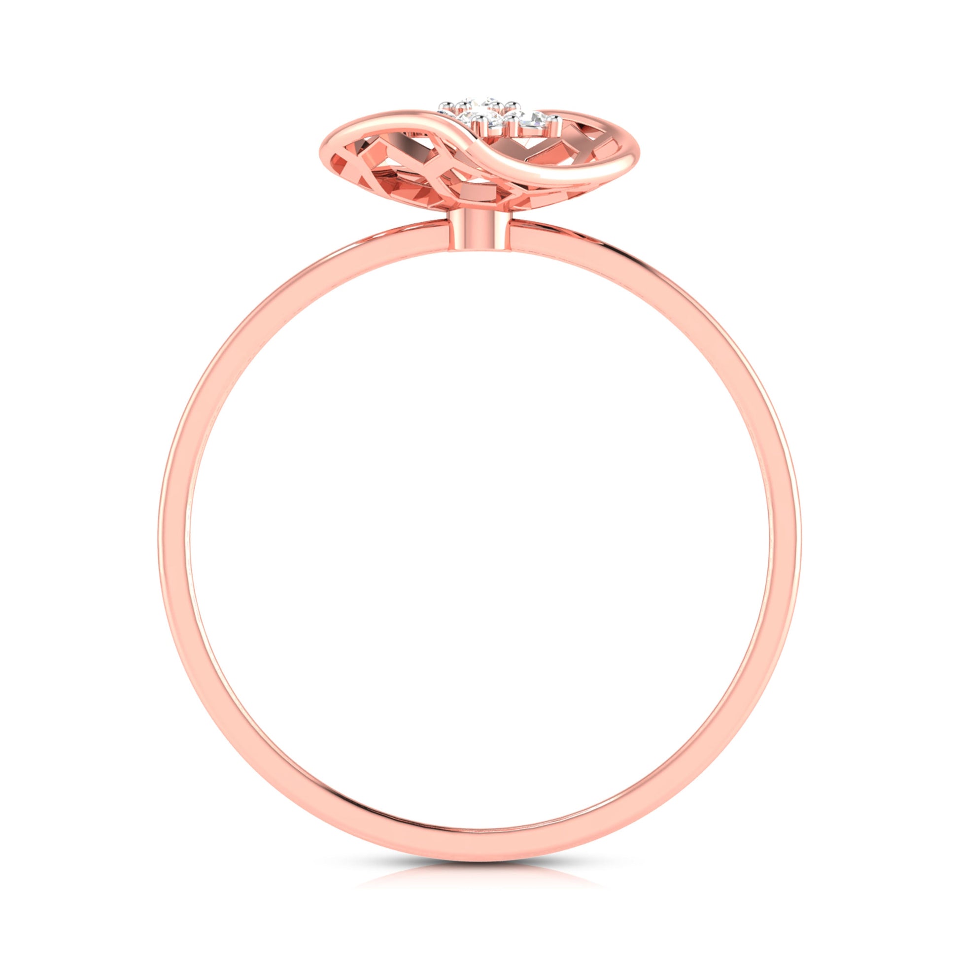 Marigold lab grown diamond ring unique ring design Fiona Diamonds