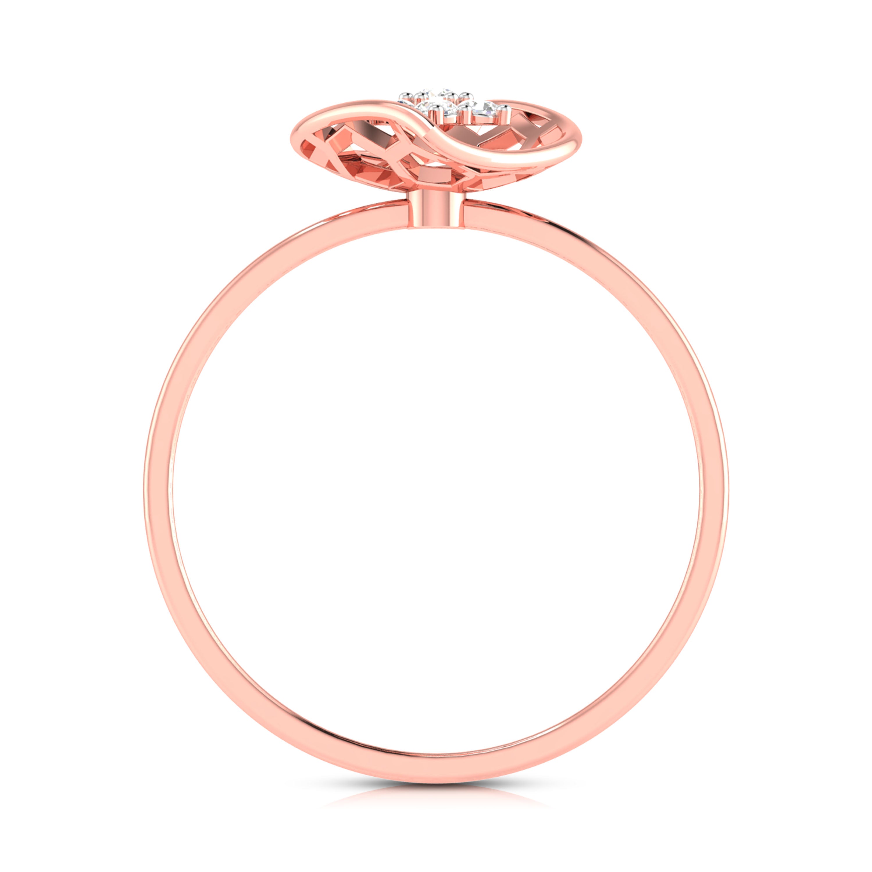 Marigold lab grown diamond ring unique ring design Fiona Diamonds