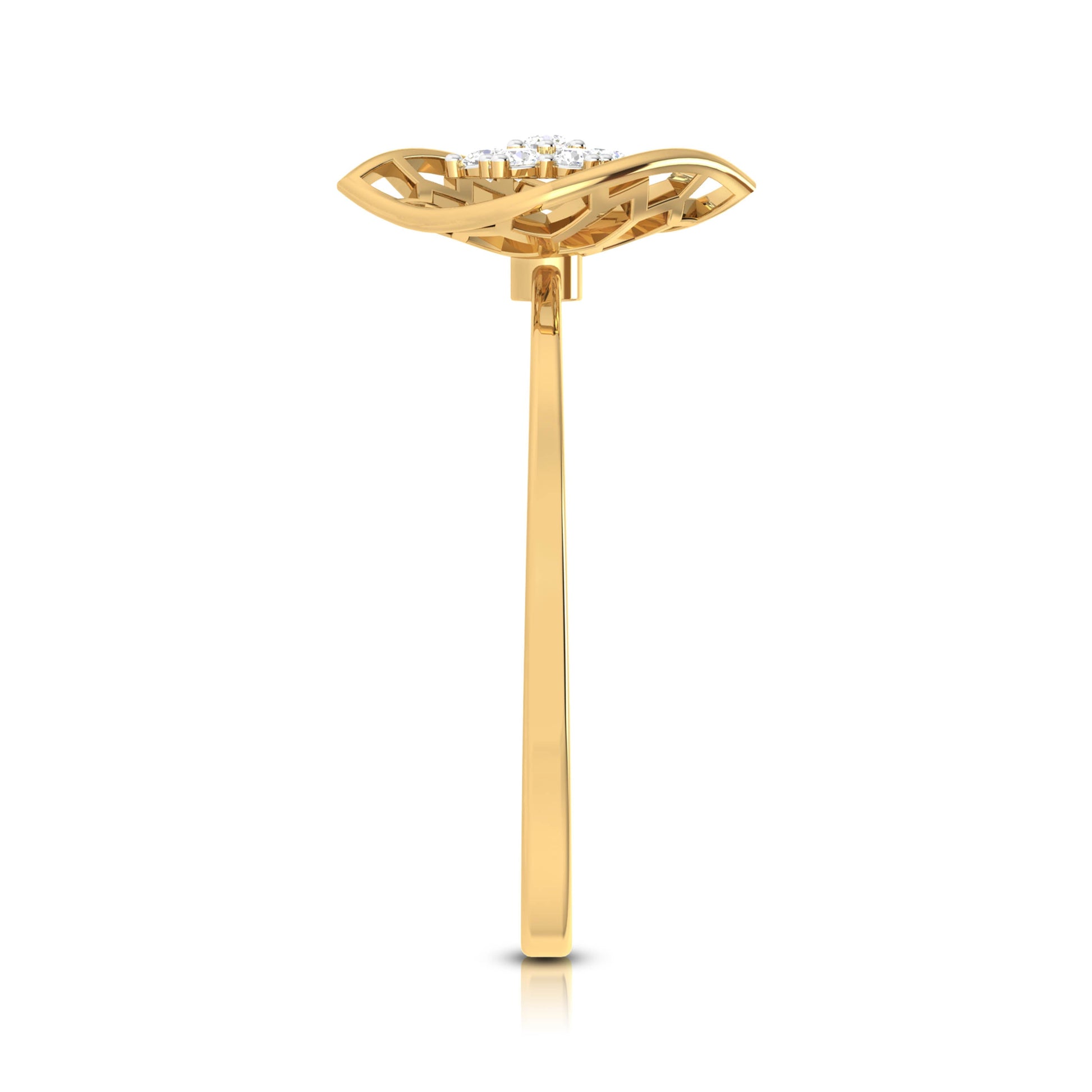 Marigold lab grown diamond ring unique ring design Fiona Diamonds