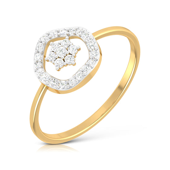 Track lab grown diamond ring sleek ring Fiona Diamonds