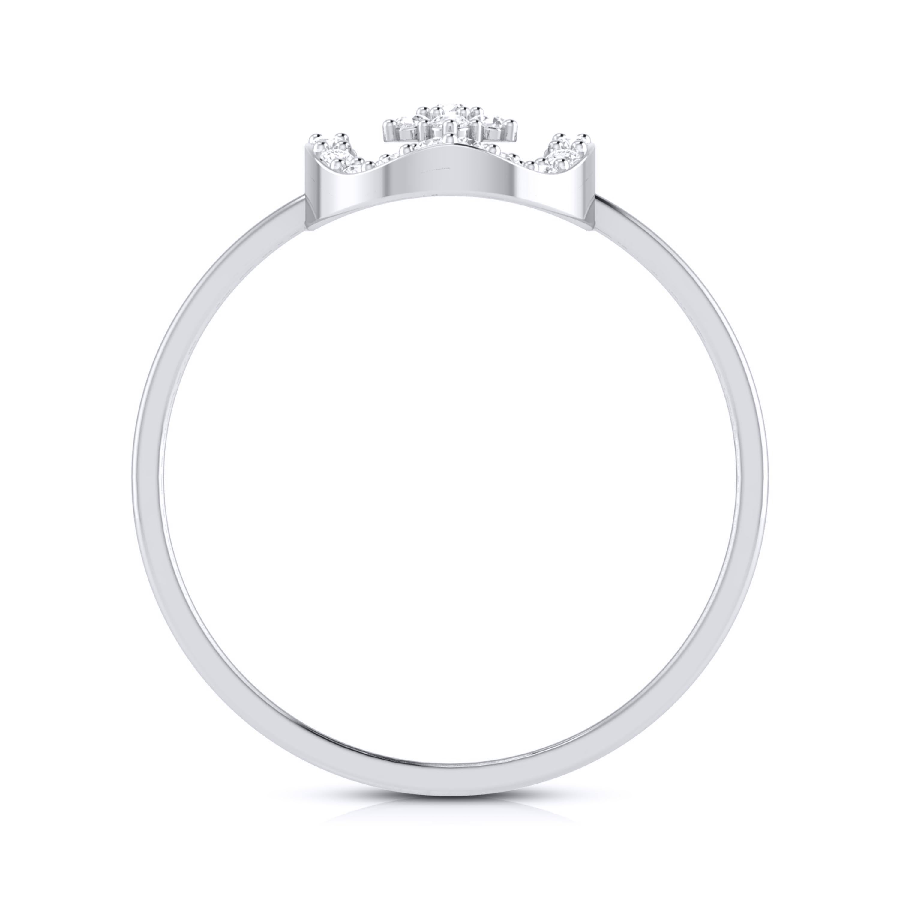 Track lab grown diamond ring sleek ring Fiona Diamonds