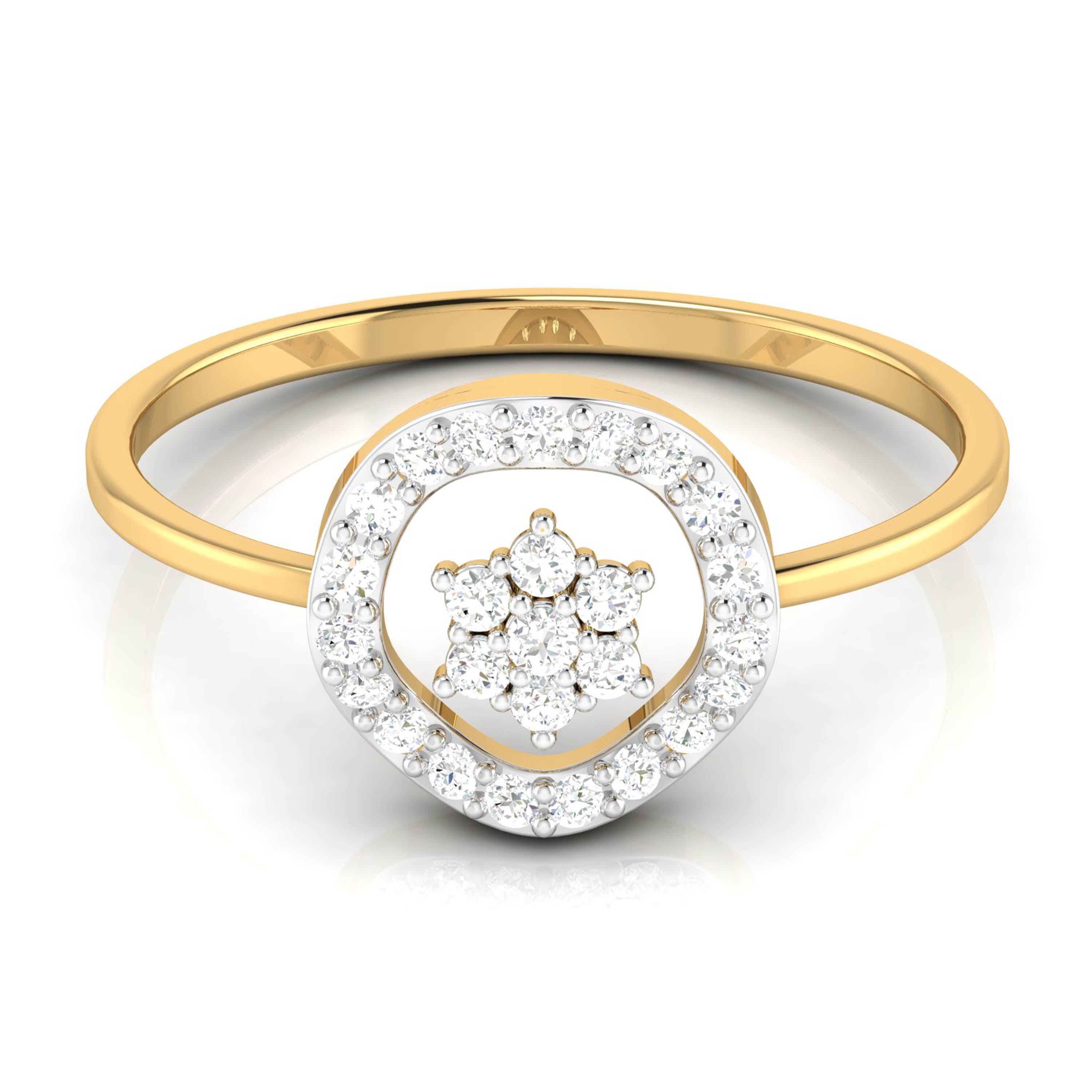 Track lab grown diamond ring sleek ring Fiona Diamonds