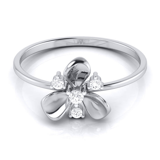 Trillium lab grown diamond ring unique ring design Fiona Diamonds