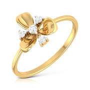Trillium lab grown diamond ring unique ring design Fiona Diamonds
