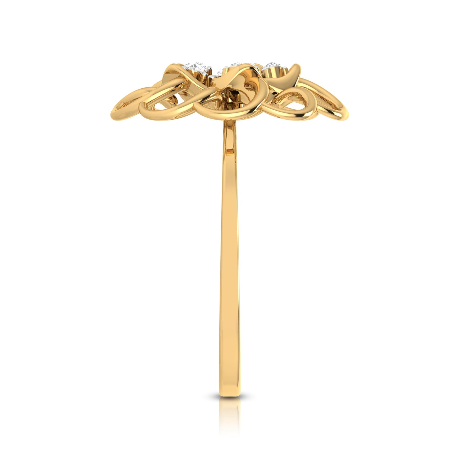 Girasol lab grown diamond ring trendy ring design Fiona Diamonds