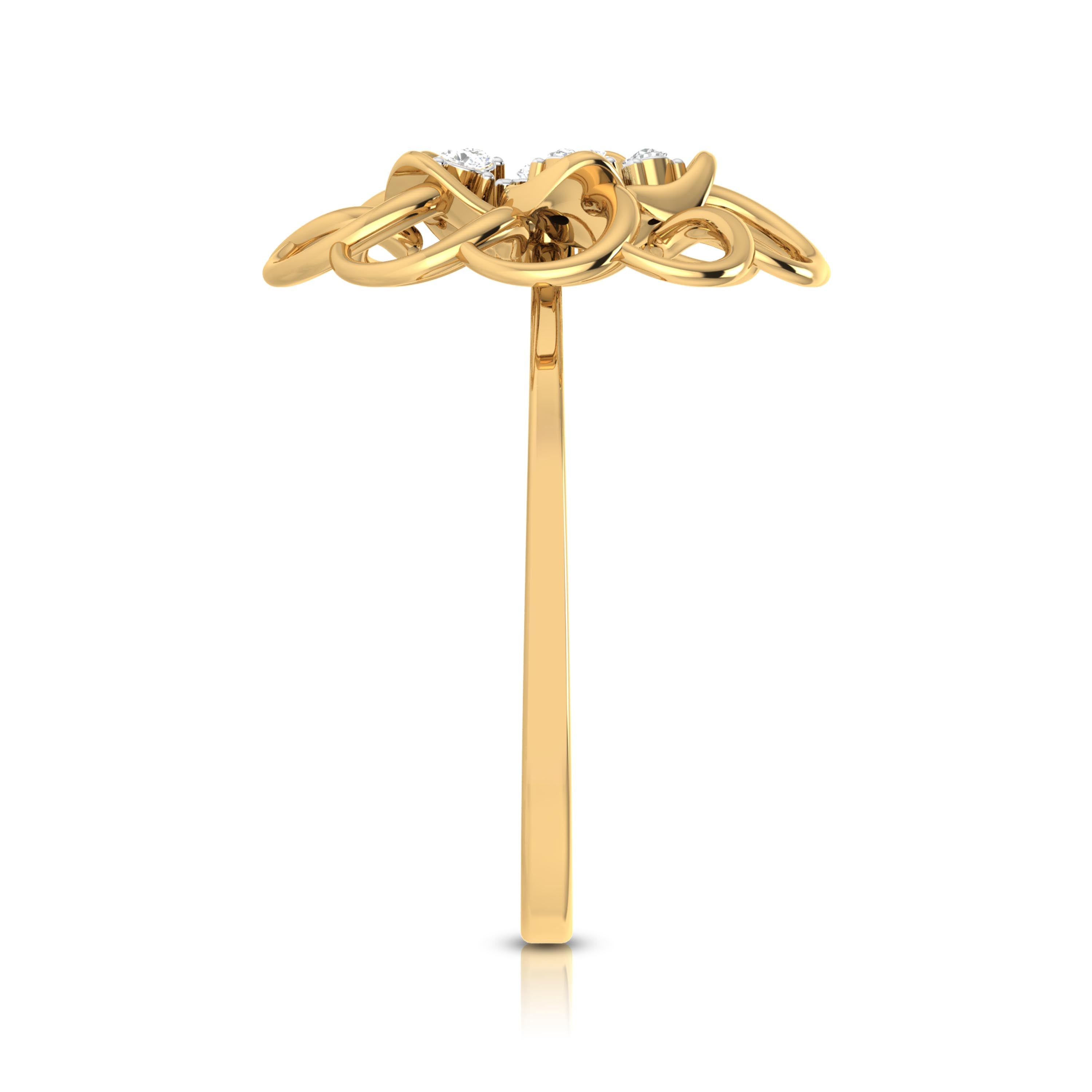 Girasol lab grown diamond ring trendy ring design Fiona Diamonds