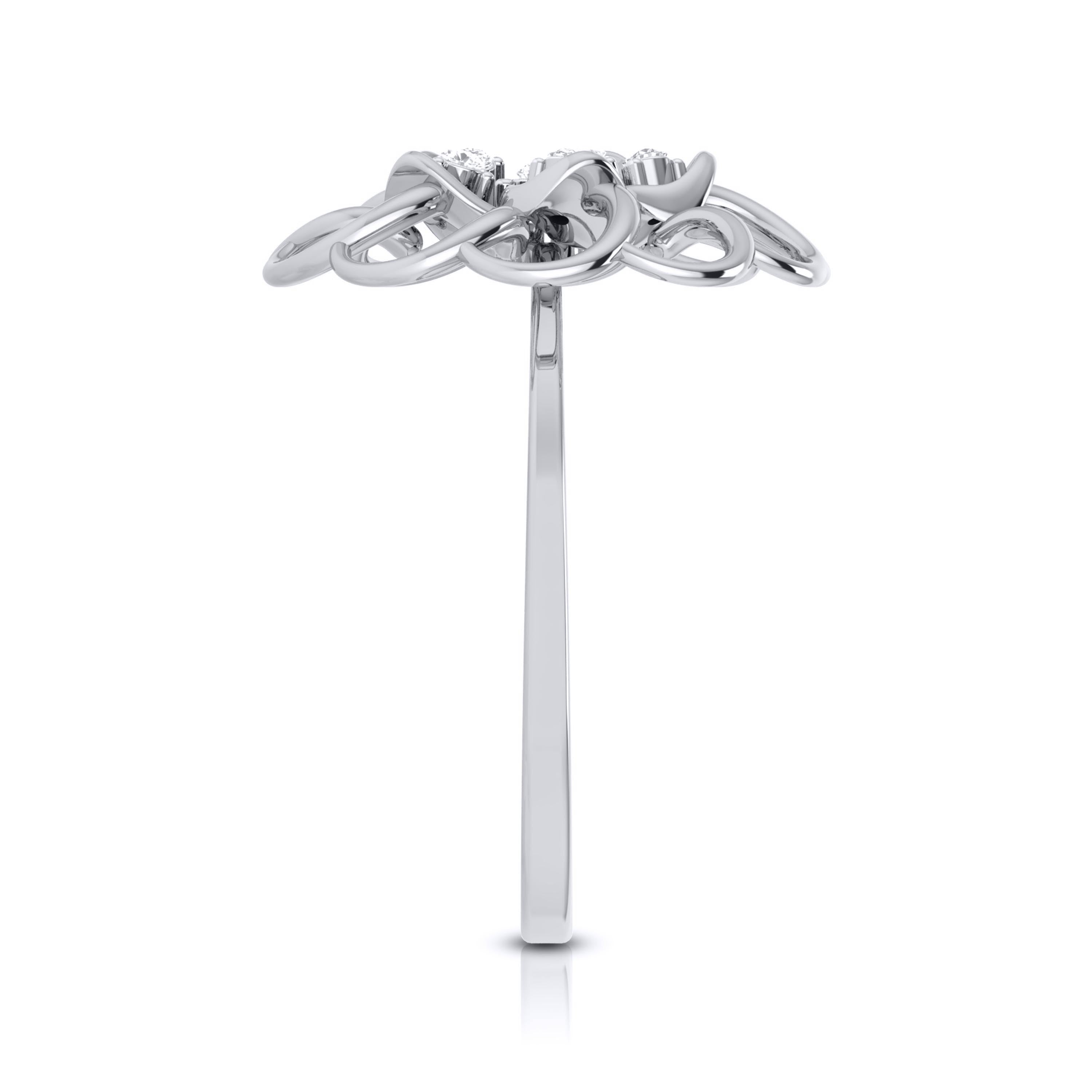 Girasol lab grown diamond ring trendy ring design Fiona Diamonds