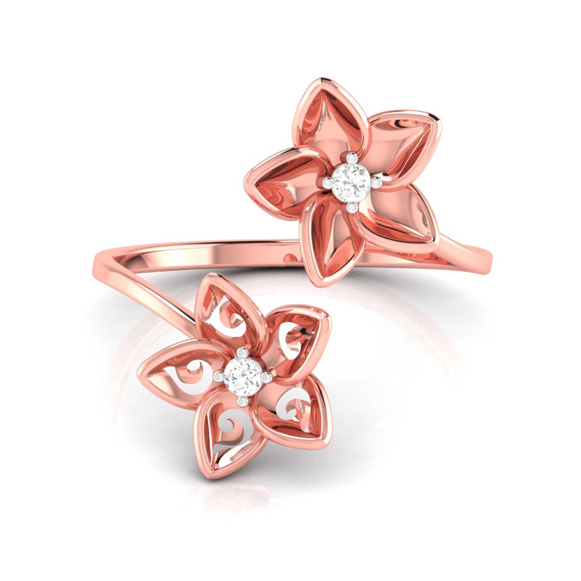 Carpet lab grown diamond ring sleek ring Fiona Diamonds