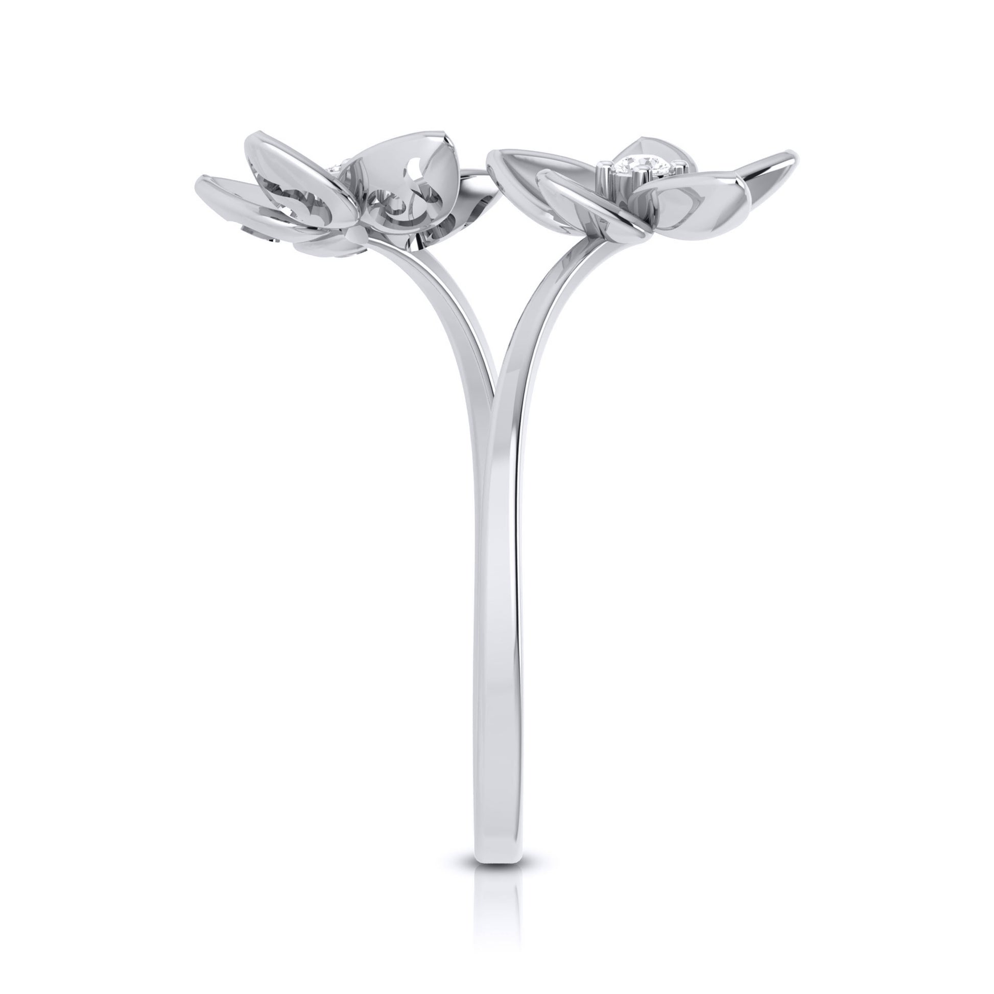 Carpet lab grown diamond ring sleek ring Fiona Diamonds